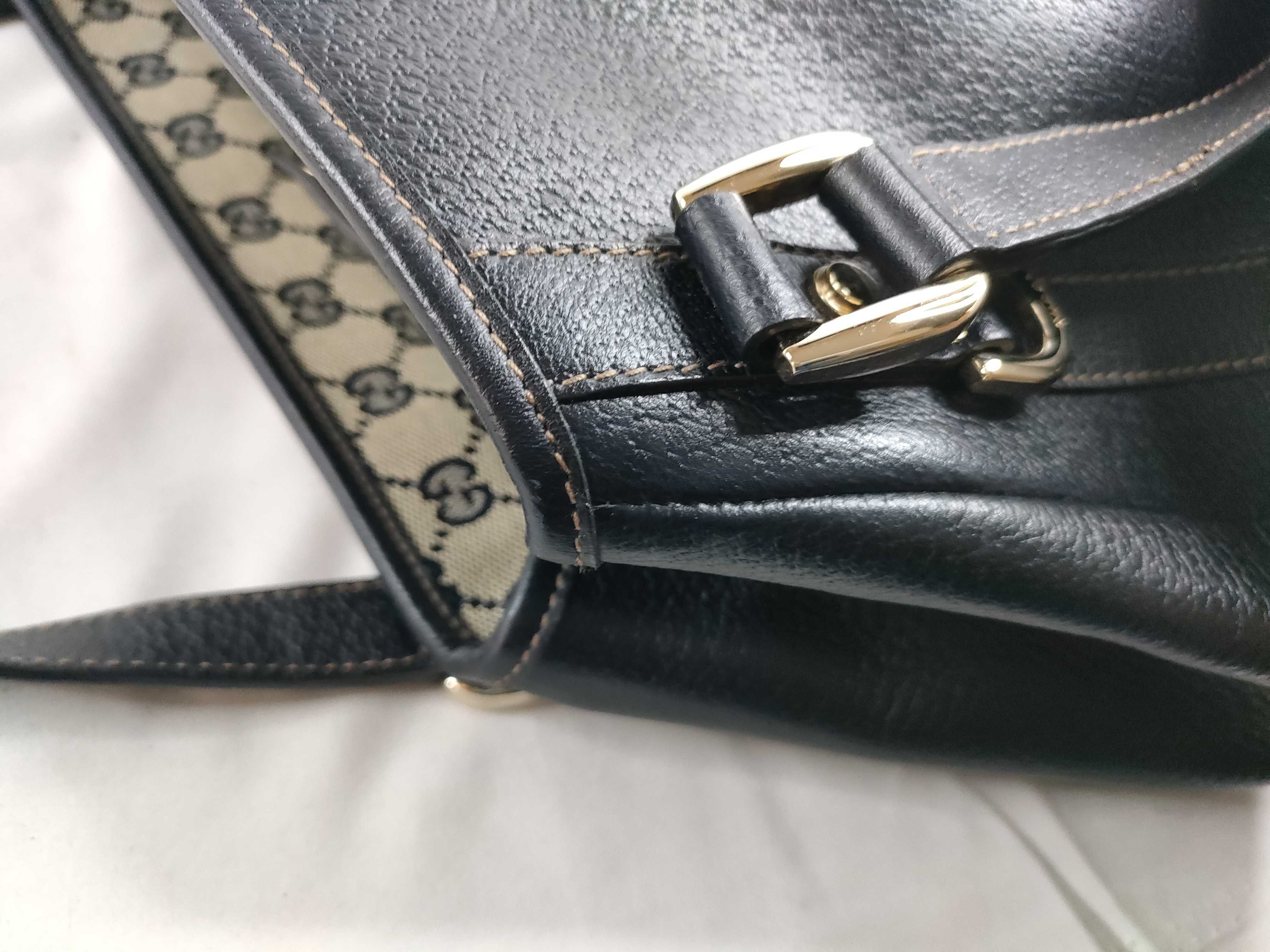 Abbey Leather Tote Bag, Black — view 8