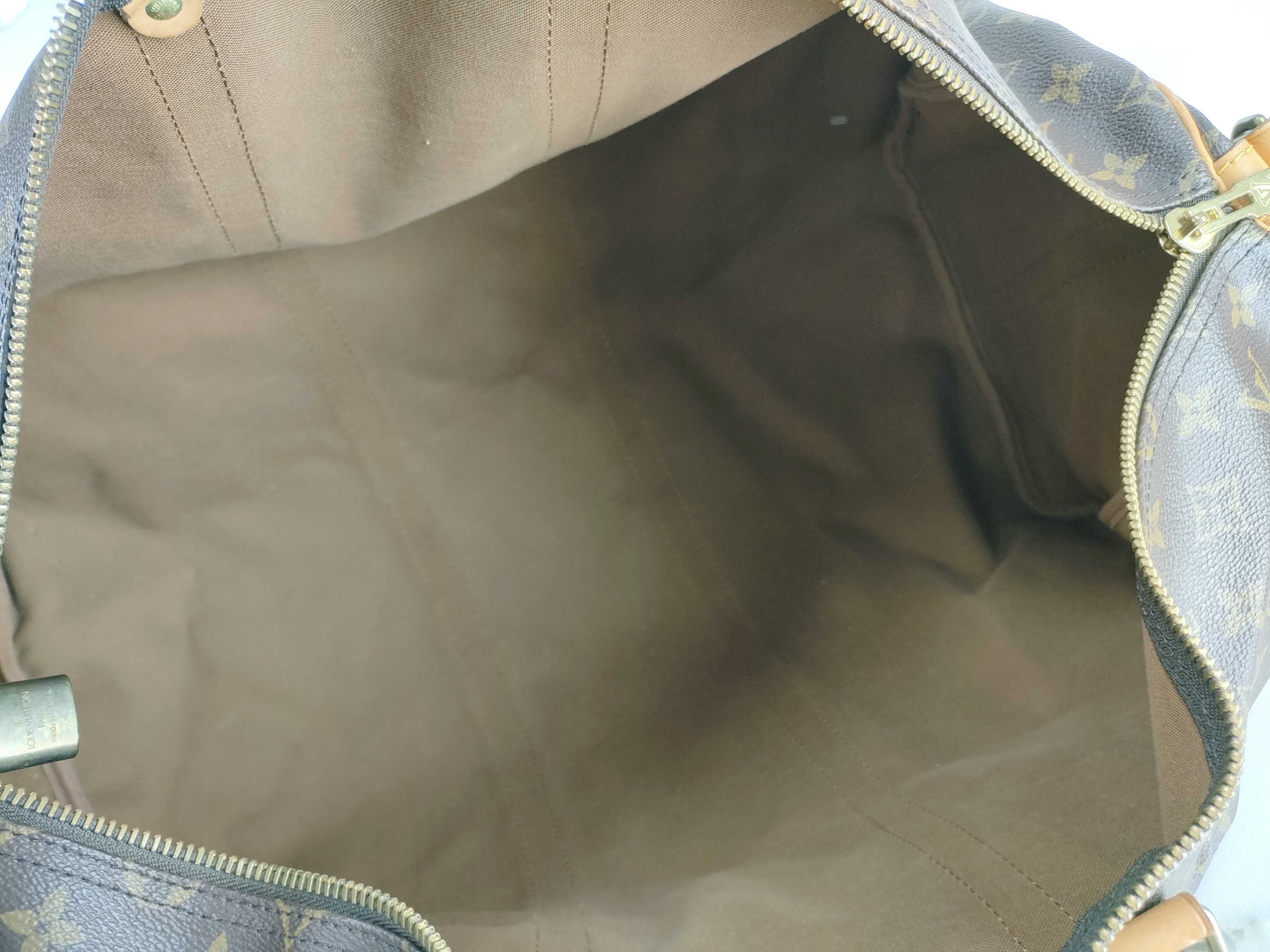 Monogram Vuitton Keepall Bandoulière Boston Bag — view 11
