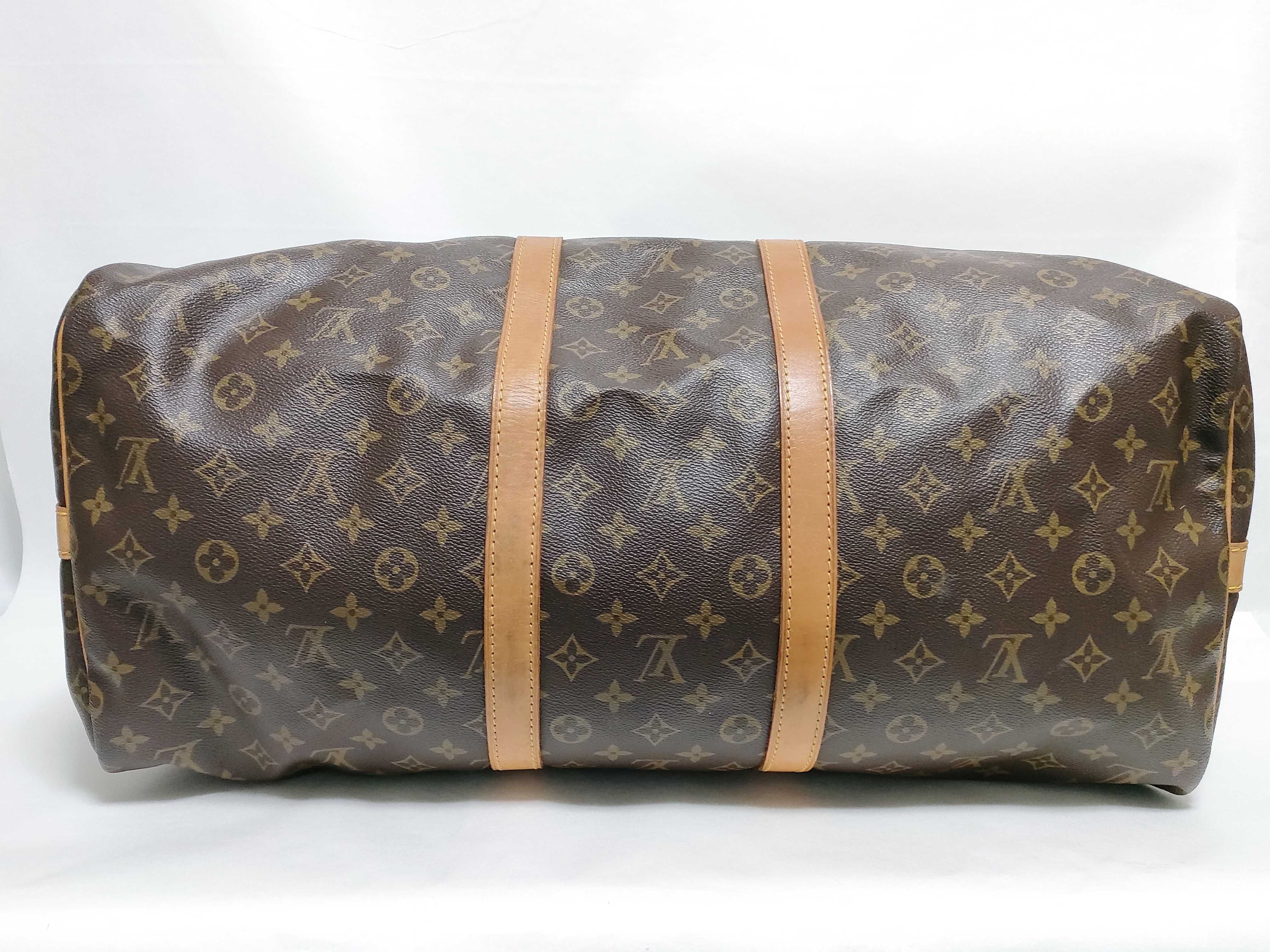 Monogram Vuitton Keepall Bandoulière Boston Bag — view 9
