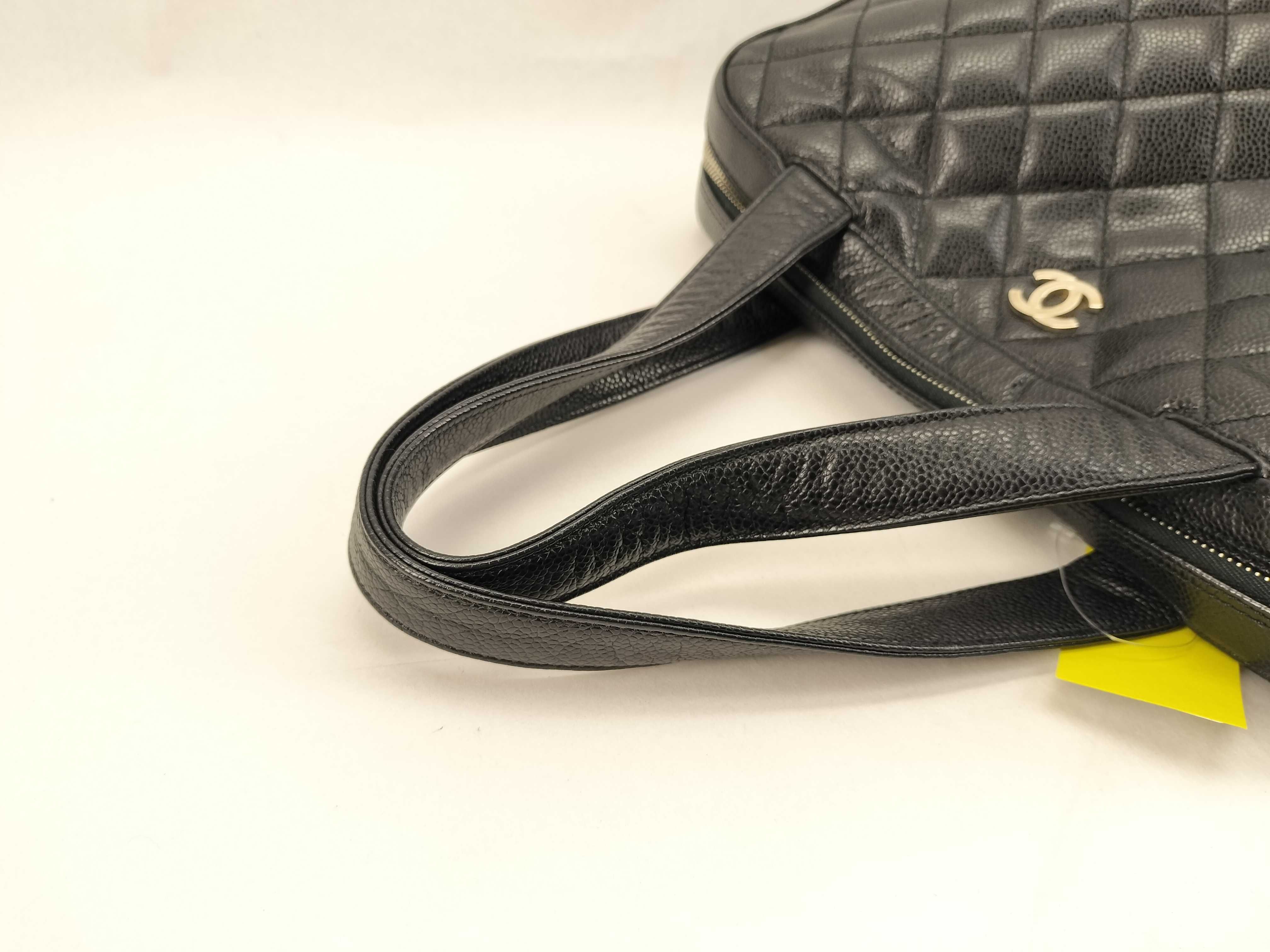 Caviar Skin Boston Tote Bag with Coco Mark (No. 6) — view 3