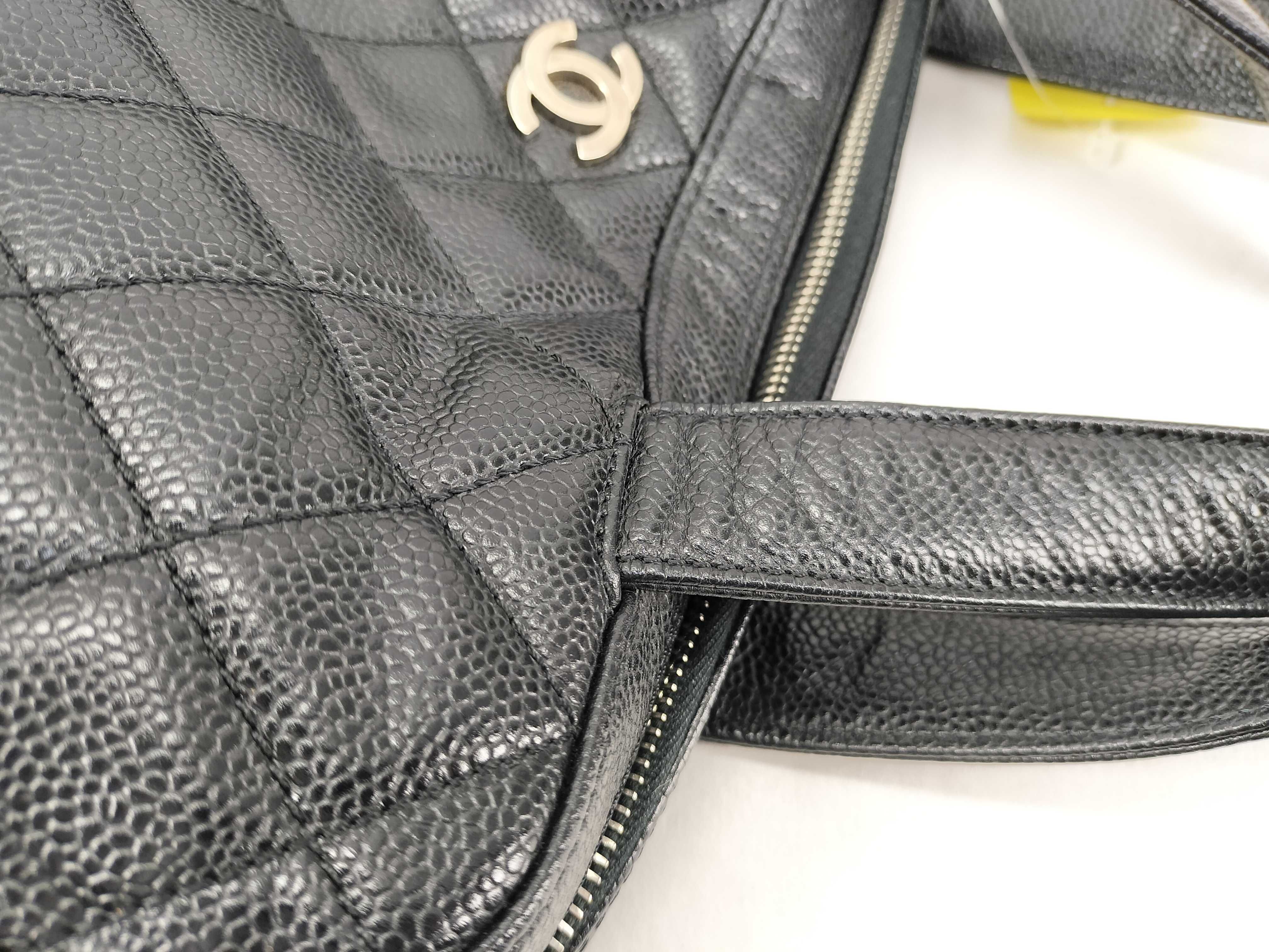Caviar Skin Boston Tote Bag with Coco Mark (No. 6) — view 6