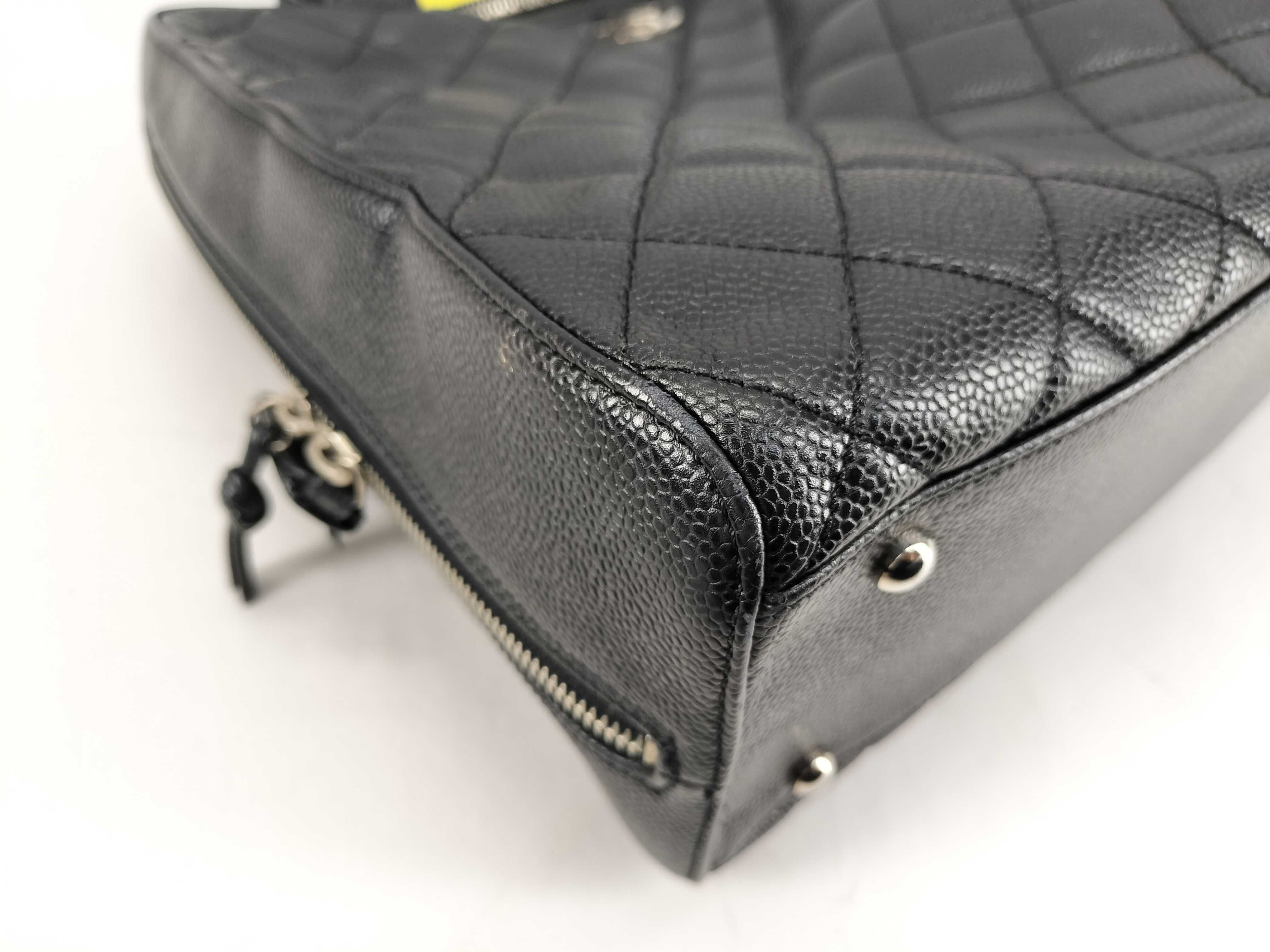 Caviar Skin Boston Tote Bag with Coco Mark (No. 6) — view 8