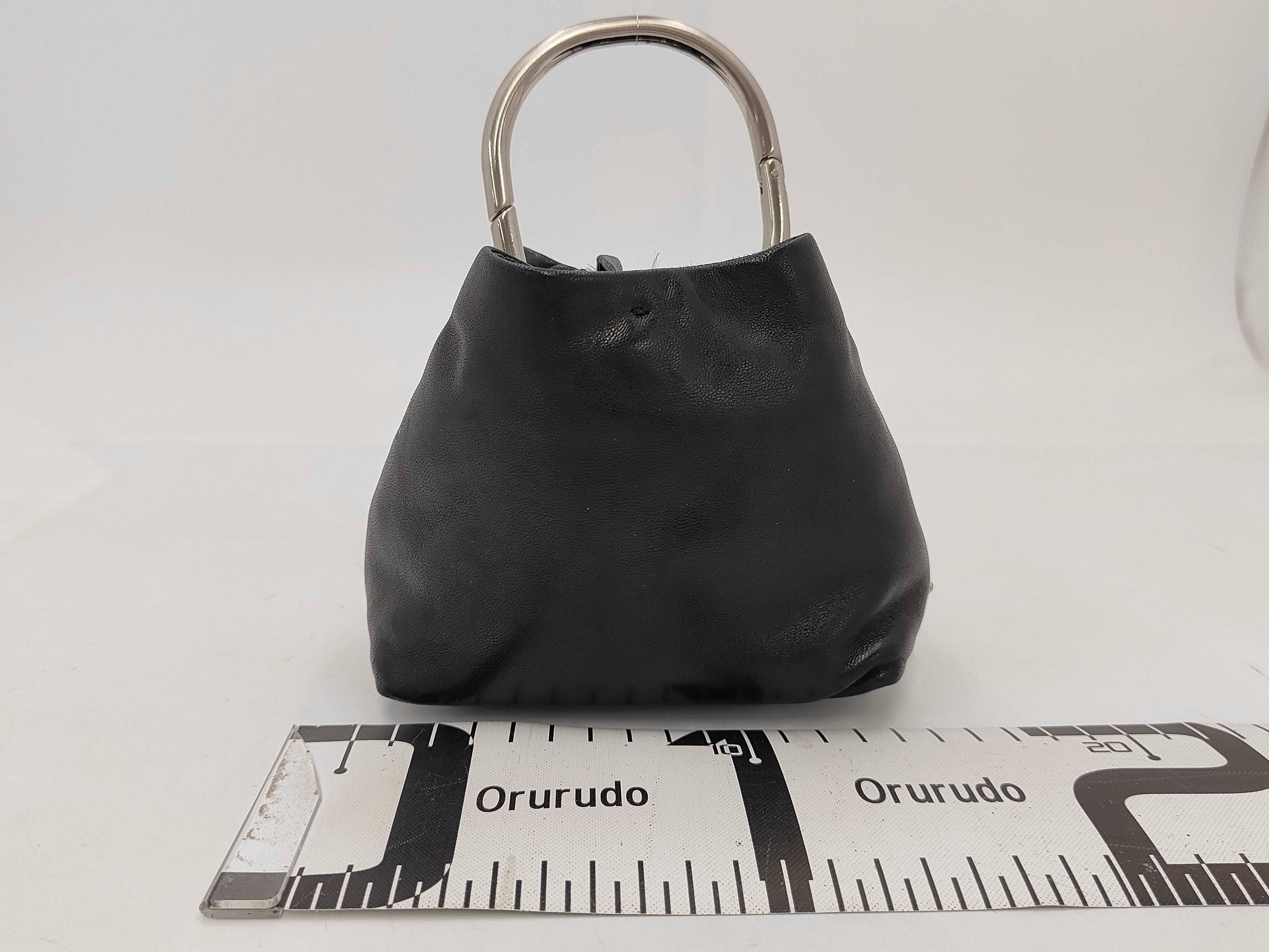 Mini Drawstring Leather Handbag — view 2