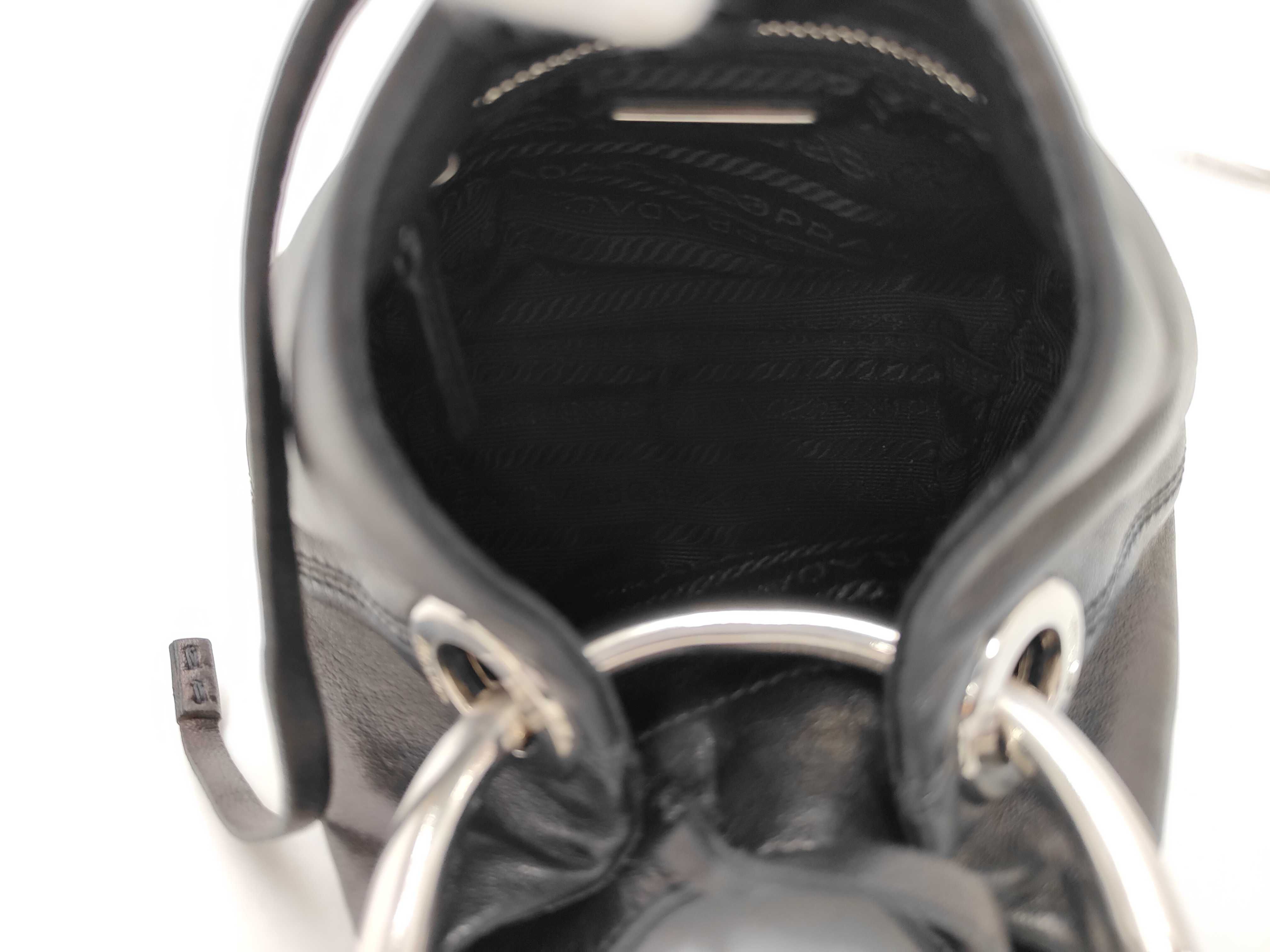 Mini Drawstring Leather Handbag — view 8