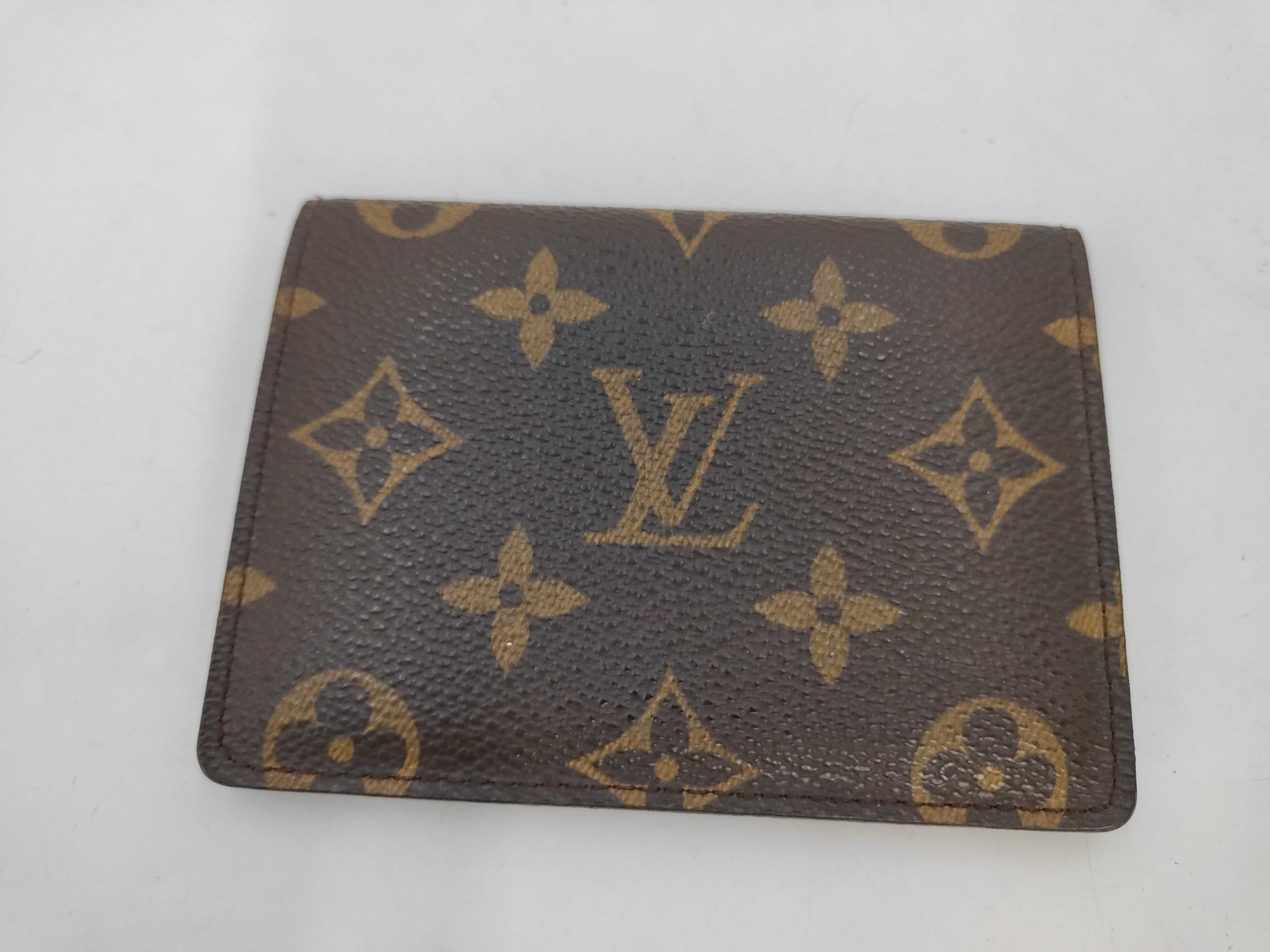 Monogram Louis Vuitton Monogram Pass Case 0908-2 Card Case