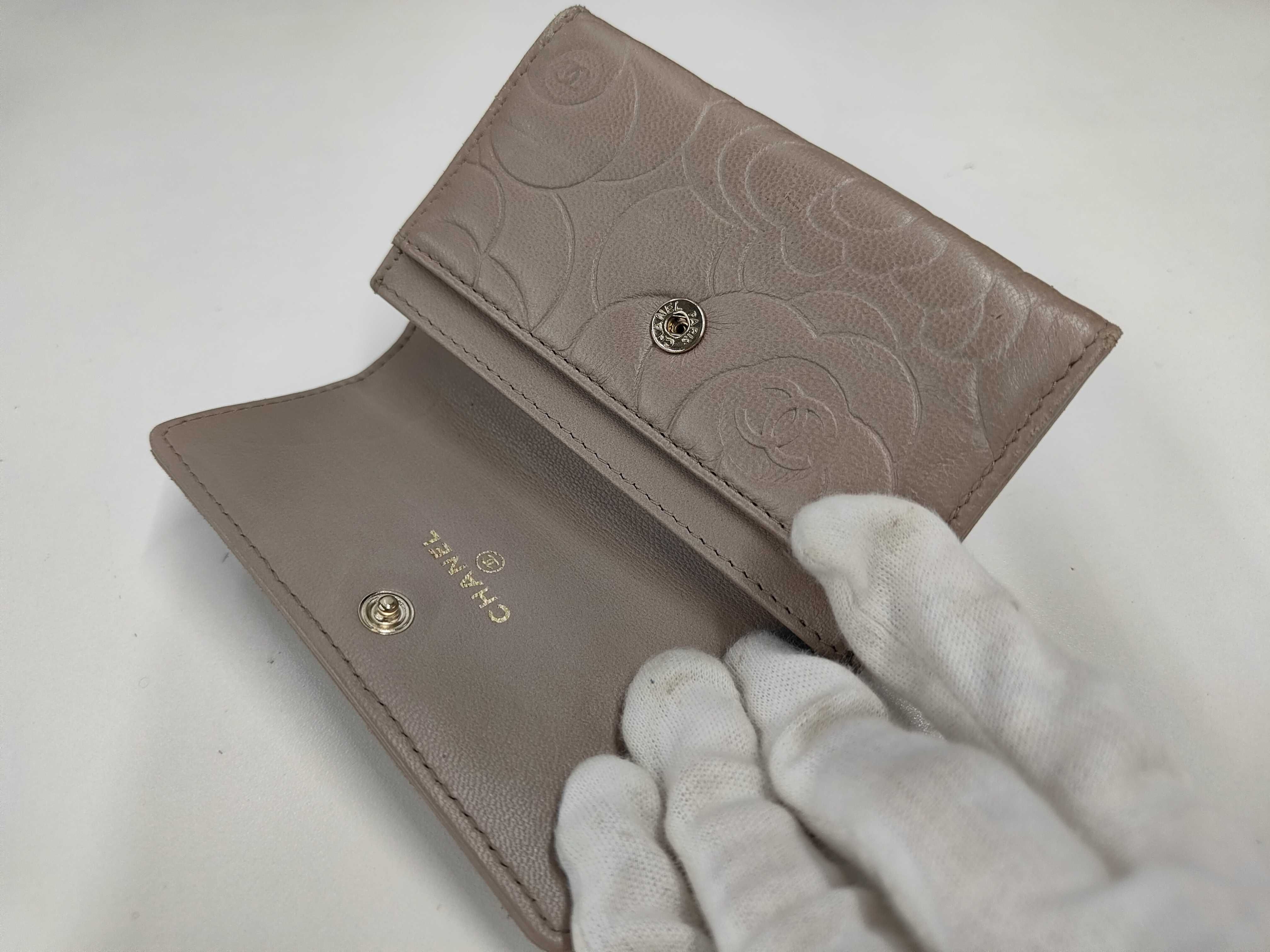 Camellia Card Case, Coco Mark, Beige, Card Case — view 4
