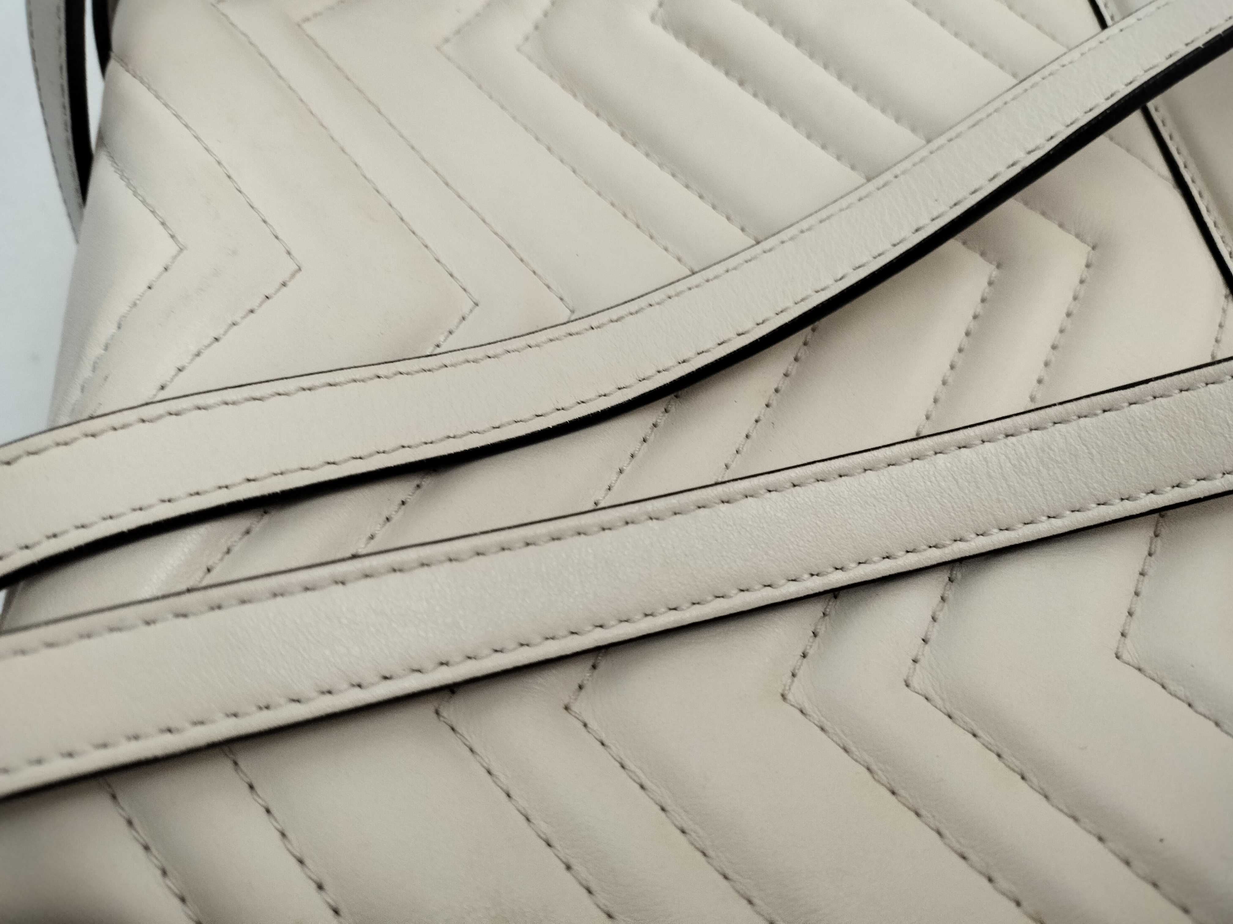 GG Marmont Leather Backpack/Rucksack White 476671 — view 4