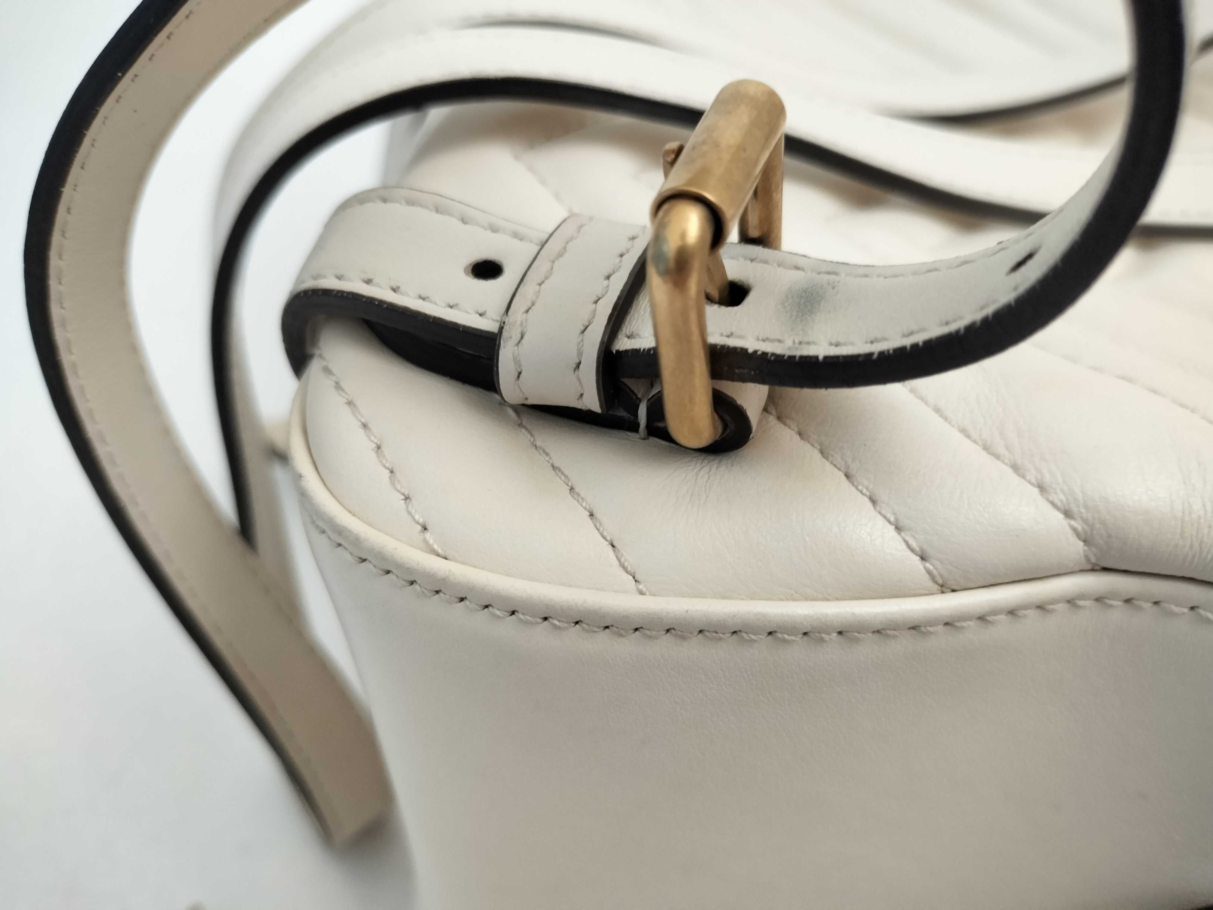GG Marmont Leather Backpack/Rucksack White 476671 — view 5