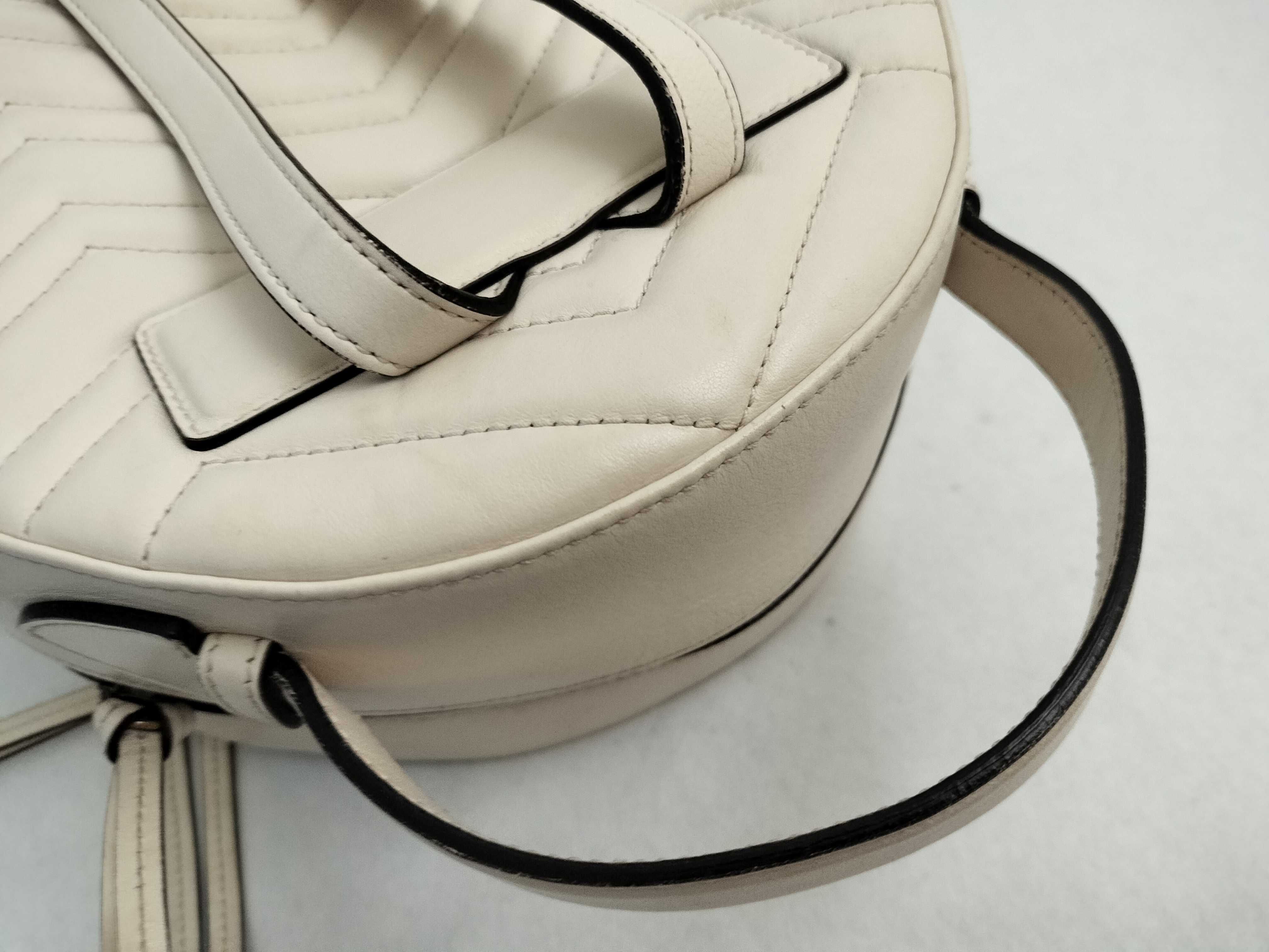 GG Marmont Leather Backpack/Rucksack White 476671 — view 6