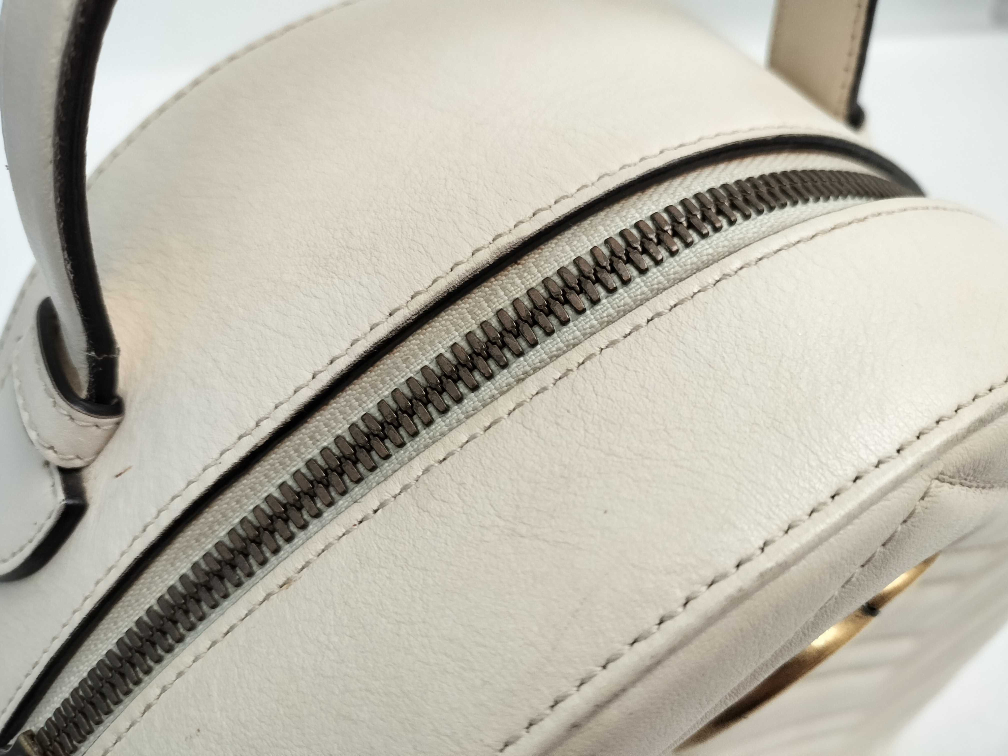 GG Marmont Leather Backpack/Rucksack White 476671 — view 7