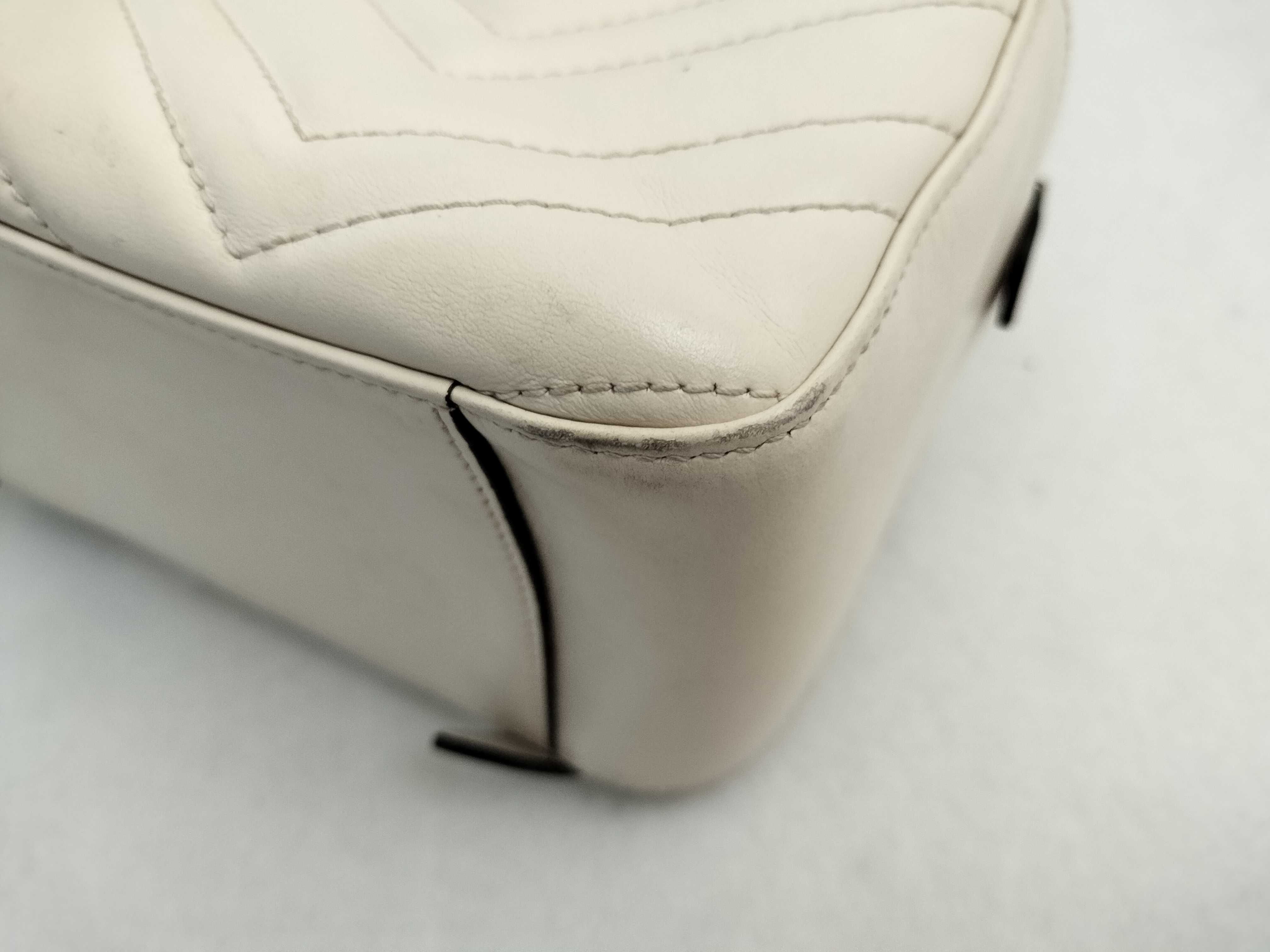 GG Marmont Leather Backpack/Rucksack White 476671 — view 8