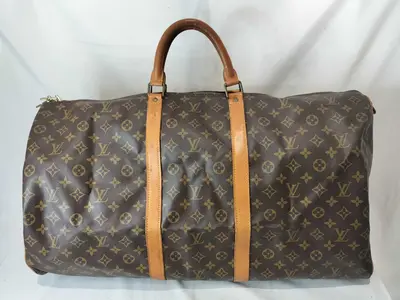 Monogram M41412 Keepall Bandoulière 60 Marcello Stamp Boston Bag