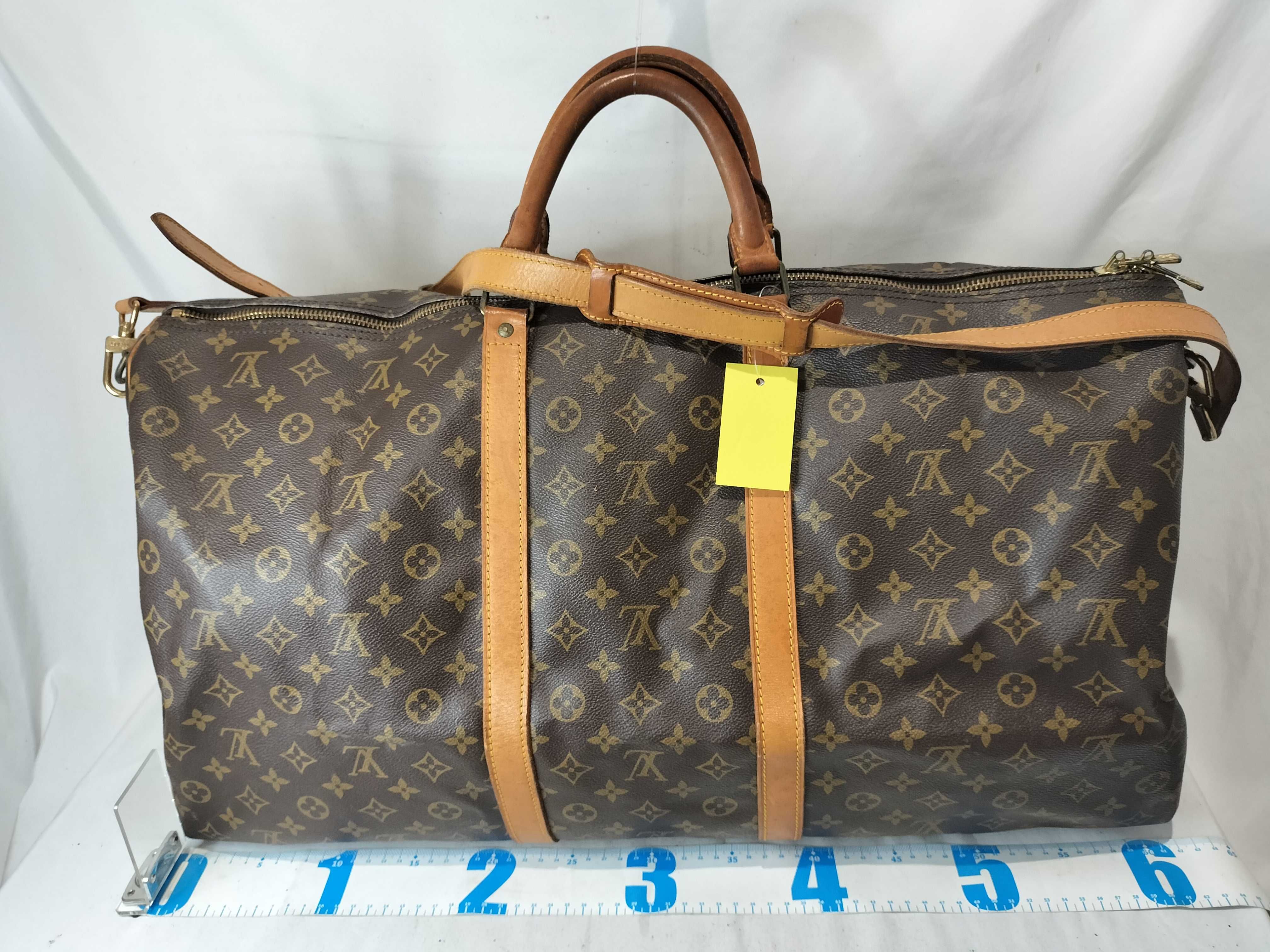Monogram M41412 Keepall Bandoulière 60 Marcello Stamp Boston Bag — view 2