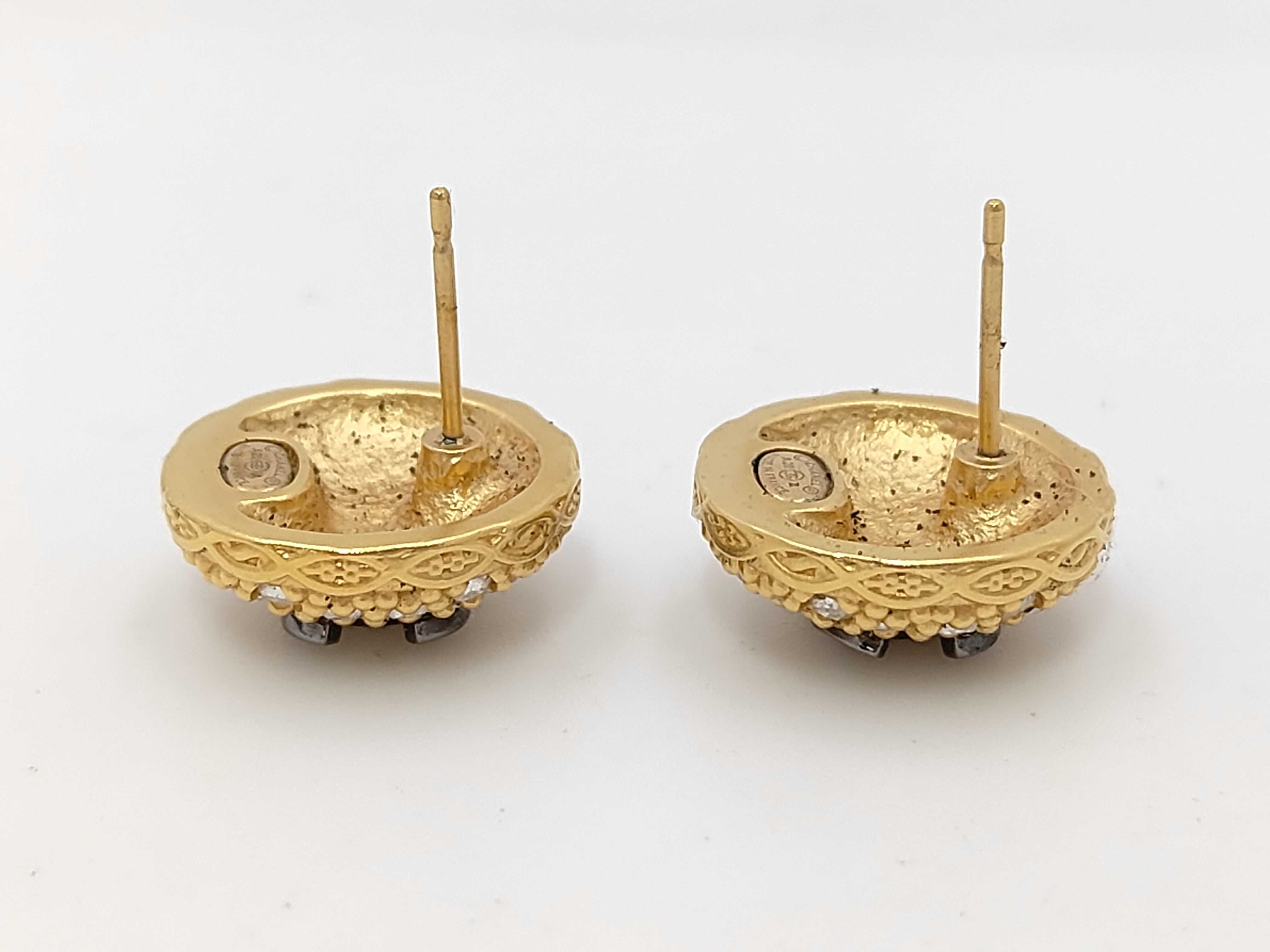 Coco Mark Earrings with GP Hardware (A20A) — view 3