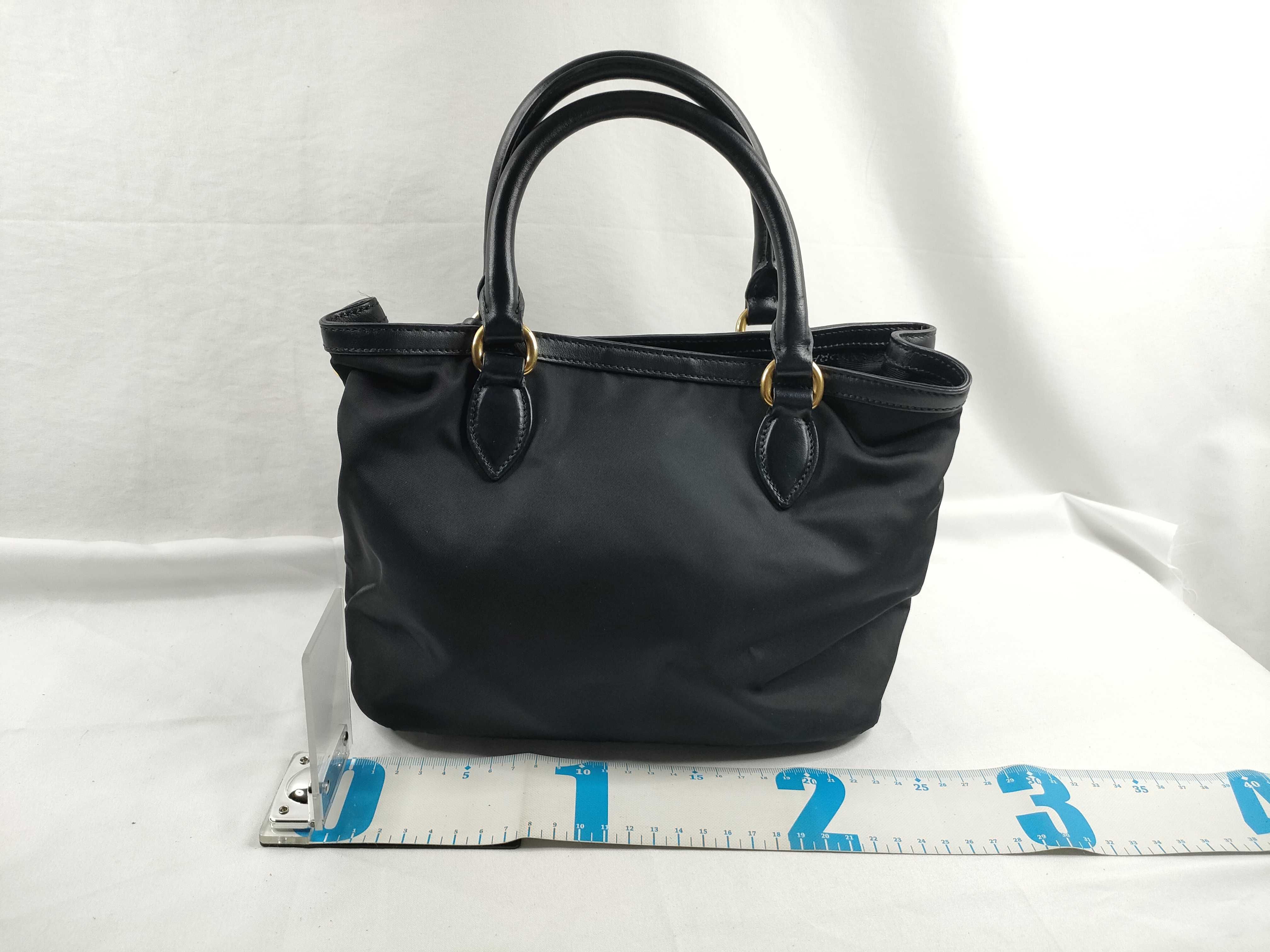 Nylon Prada Handbag Nylon Leather Black 1BA172 Handbag — view 2