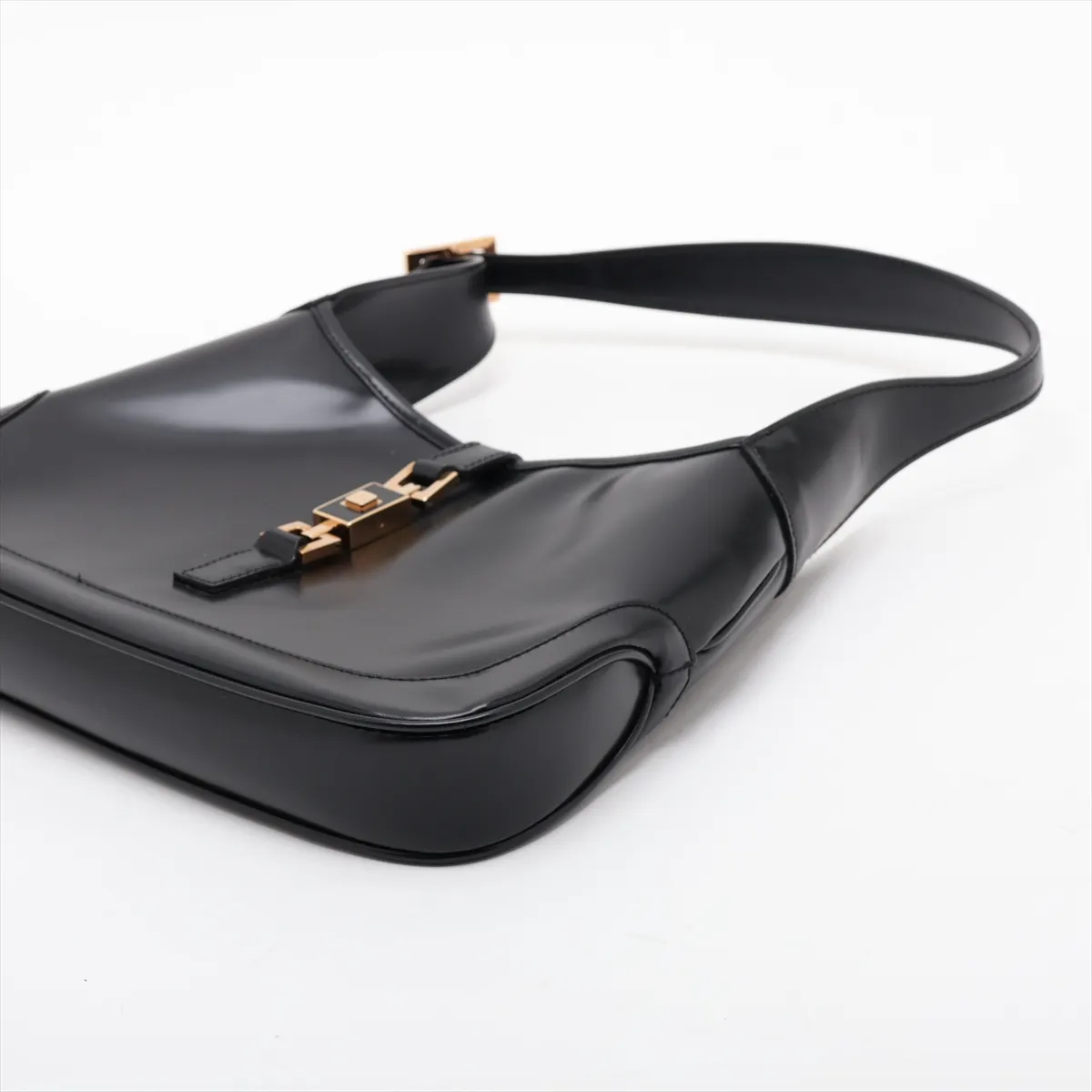 Jackie 1961 Leather Shoulder Bag, Black — view 3