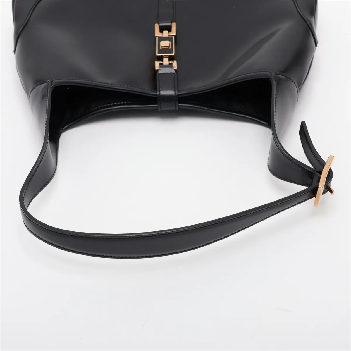 Jackie 1961 Leather Shoulder Bag, Black — view 5