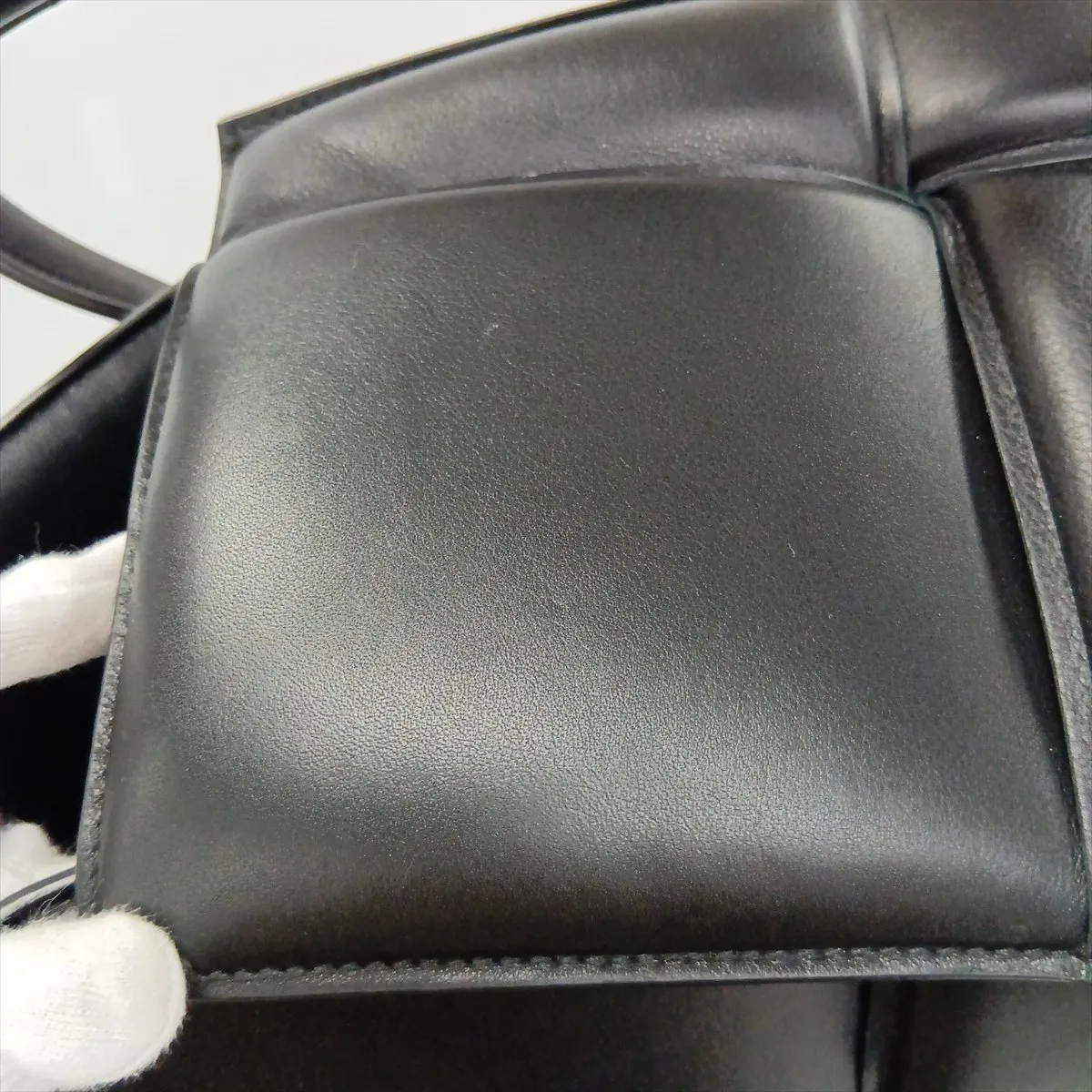 Maxi Intrecciato Arco Padded Leather Tote Bag, Black — view 11
