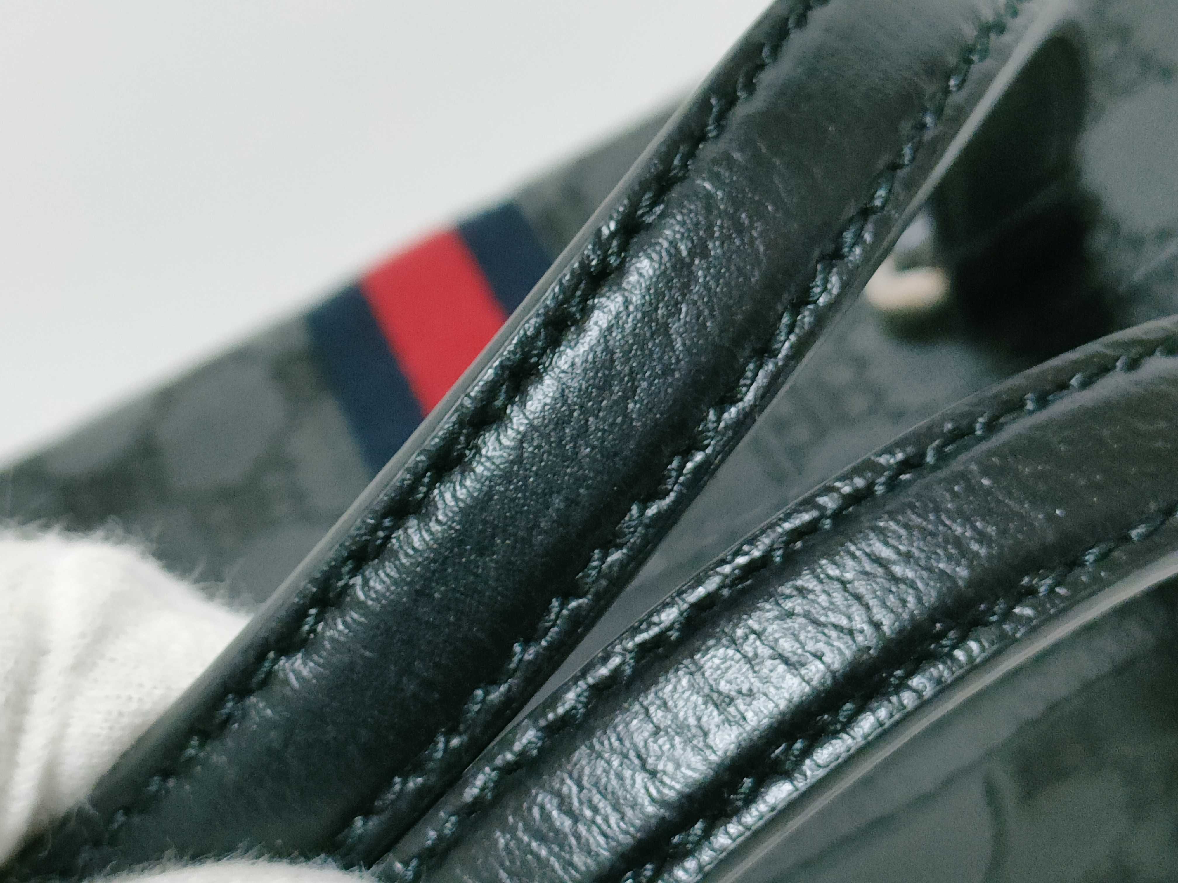 × GUCCI The Hacker Project 680123 BB Monogram Mini Boston Bag Black Handbag — view 4