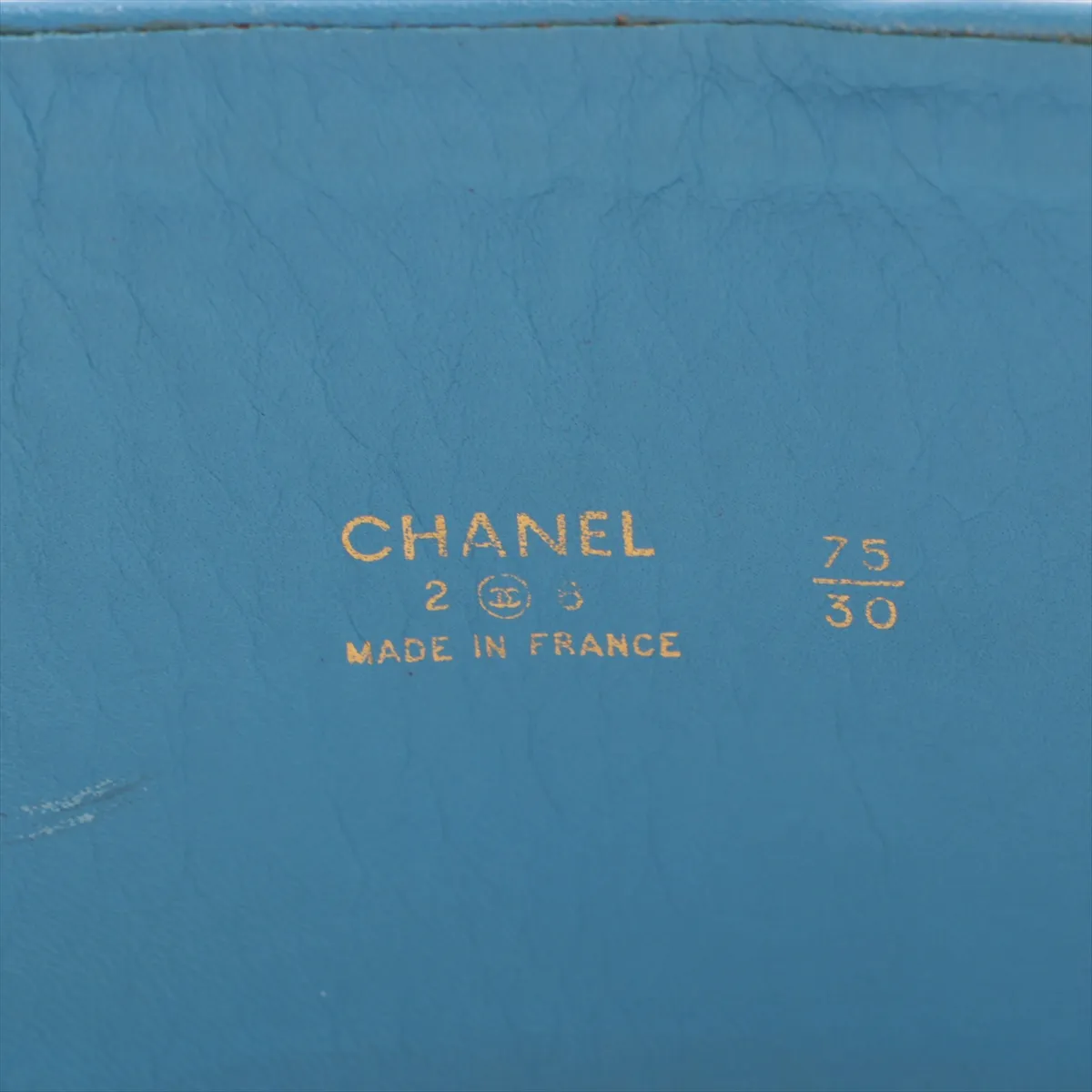 23 (1988) Belt, Leather x GP, Light Blue. Missing parts, — view 5