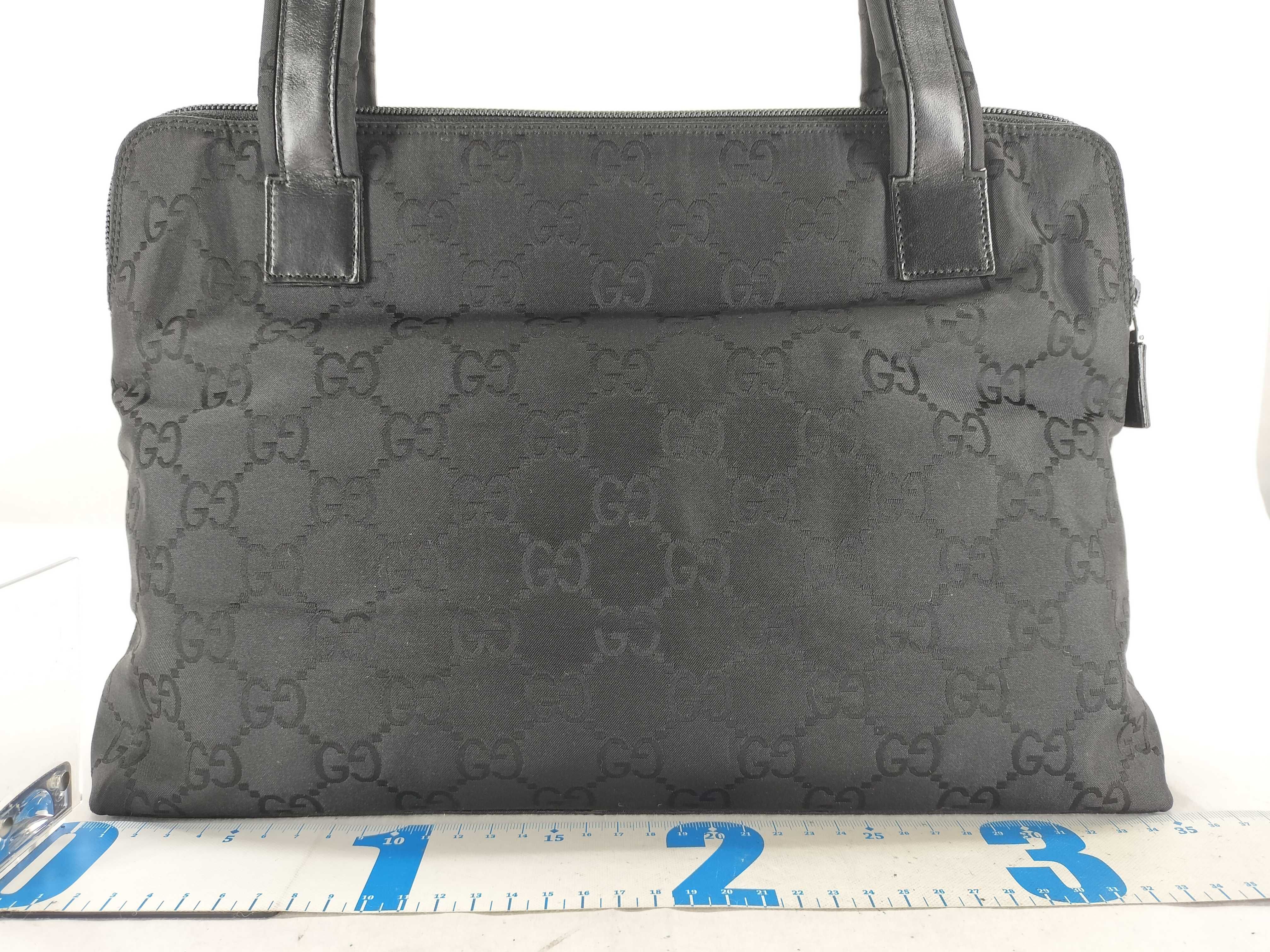 GG Gucci Nylon Tote Bag with Double Pockets, Shoulder Bag — view 2