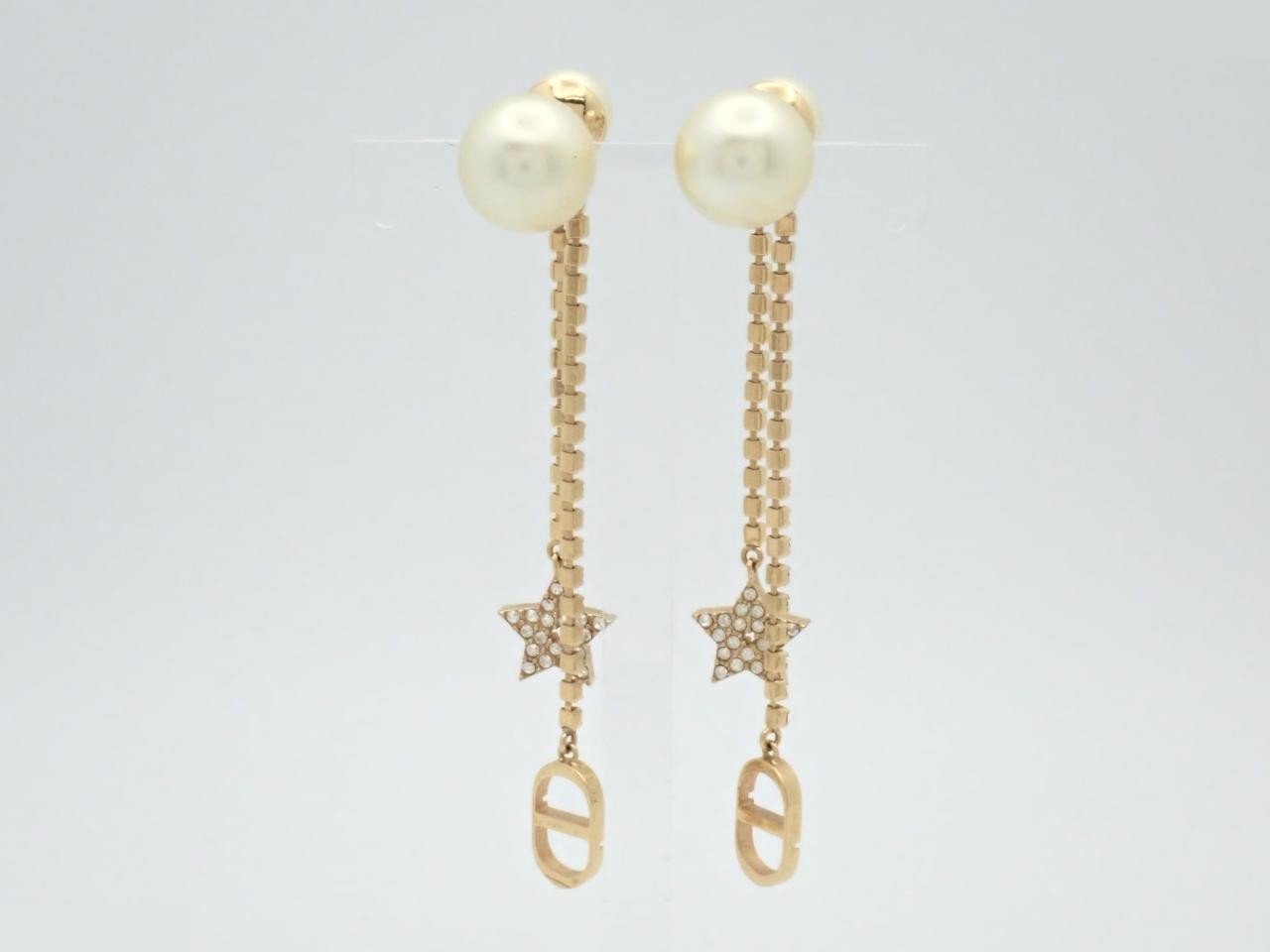 Gold earrings — view 2