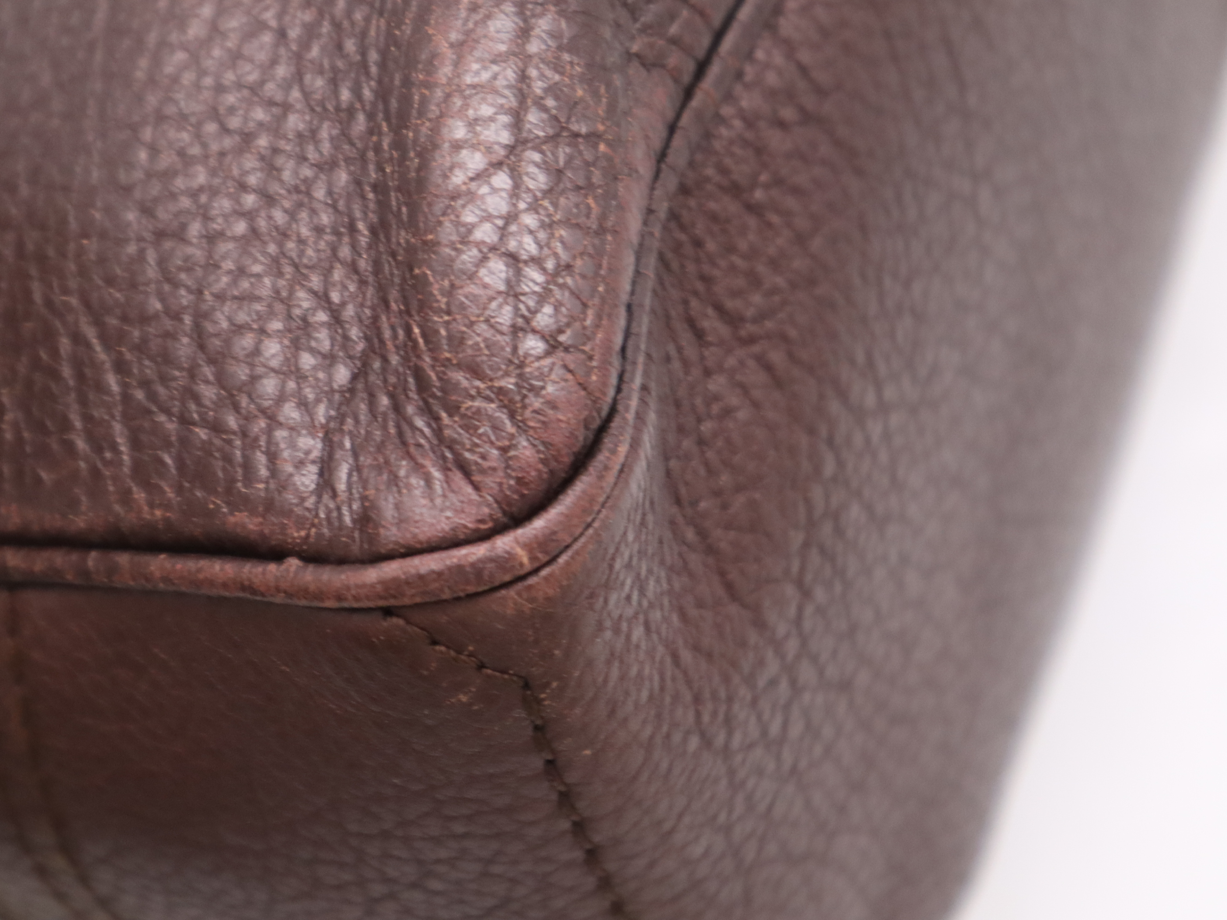 134023 Leather Boogie Bag Handbag, Brown, Gold Hardware, with Dust Bag — view 10