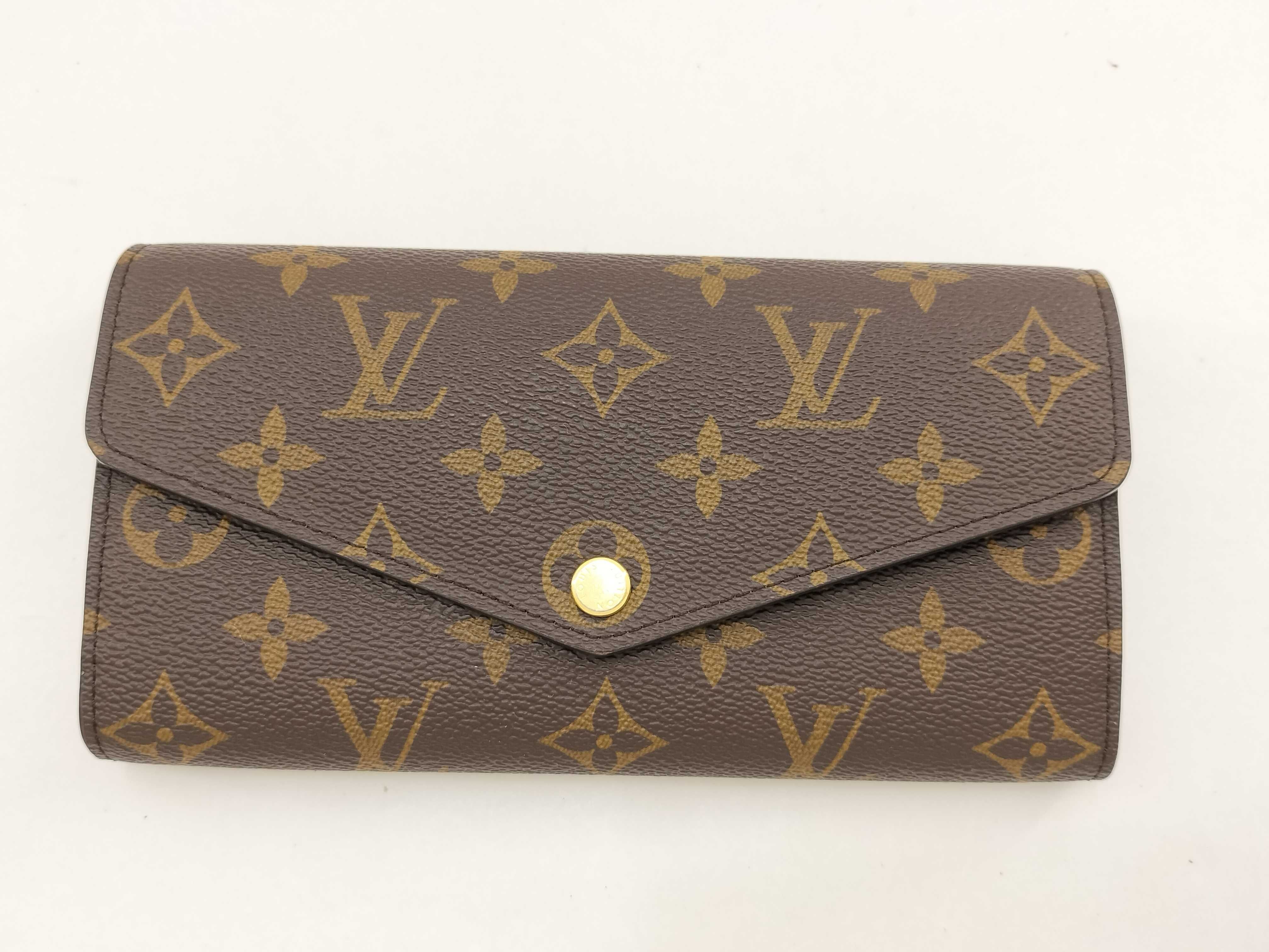 Monogram Louis Vuitton Portefeuille Sarah Fuchsia Monogram Wallet