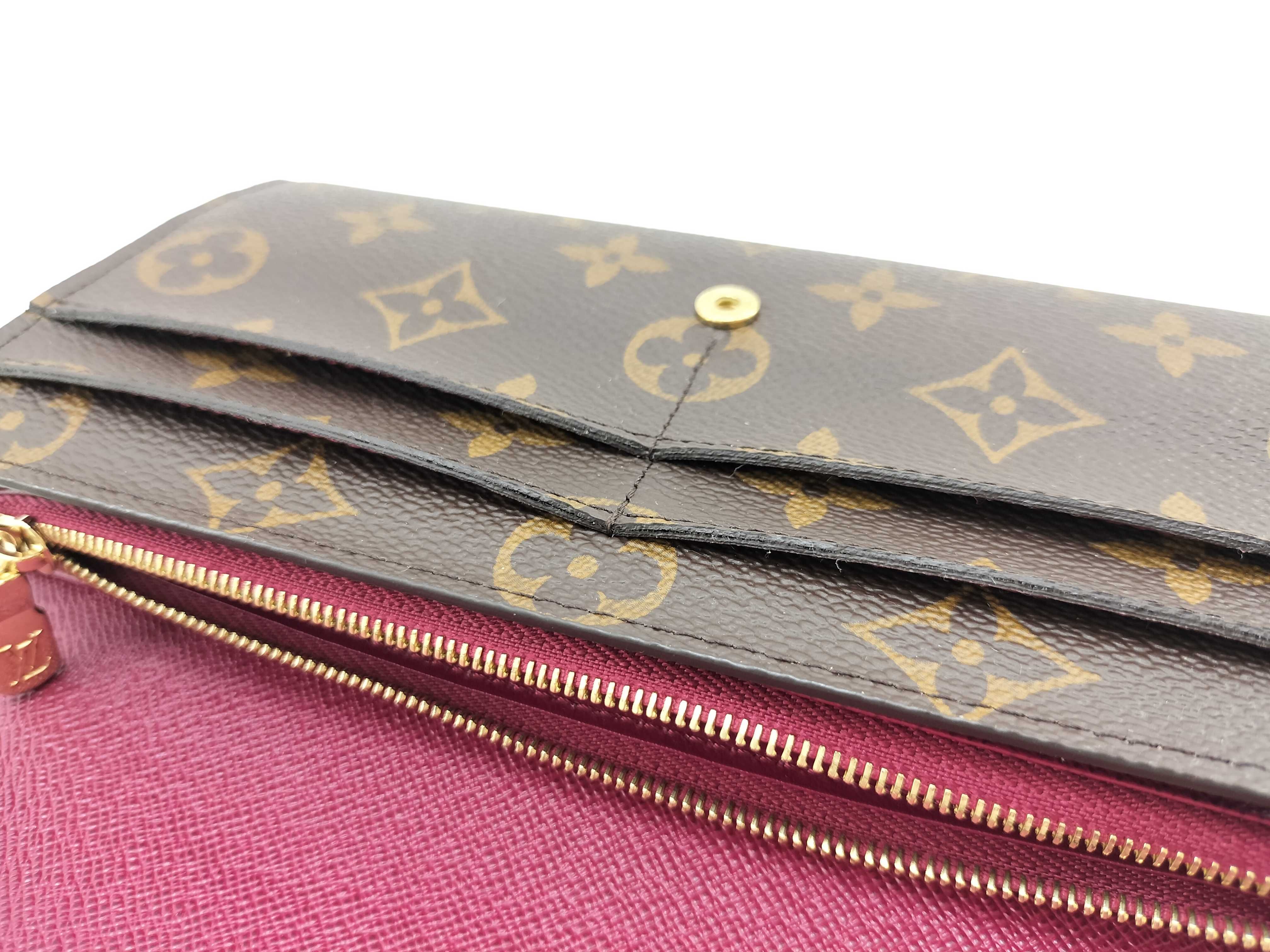 Monogram Louis Vuitton Portefeuille Sarah Fuchsia Monogram Wallet — view 15