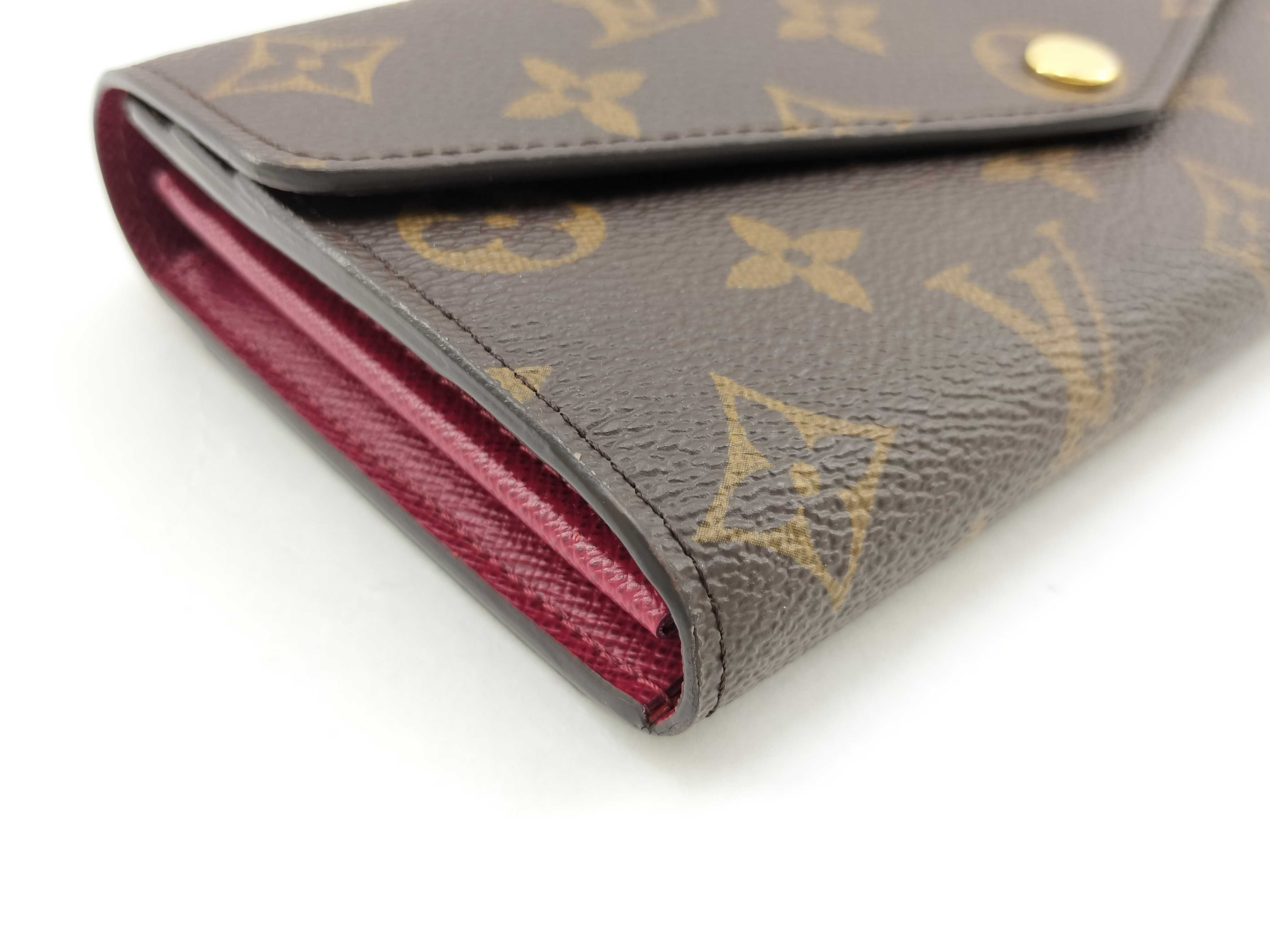 Monogram Louis Vuitton Portefeuille Sarah Fuchsia Monogram Wallet — view 6