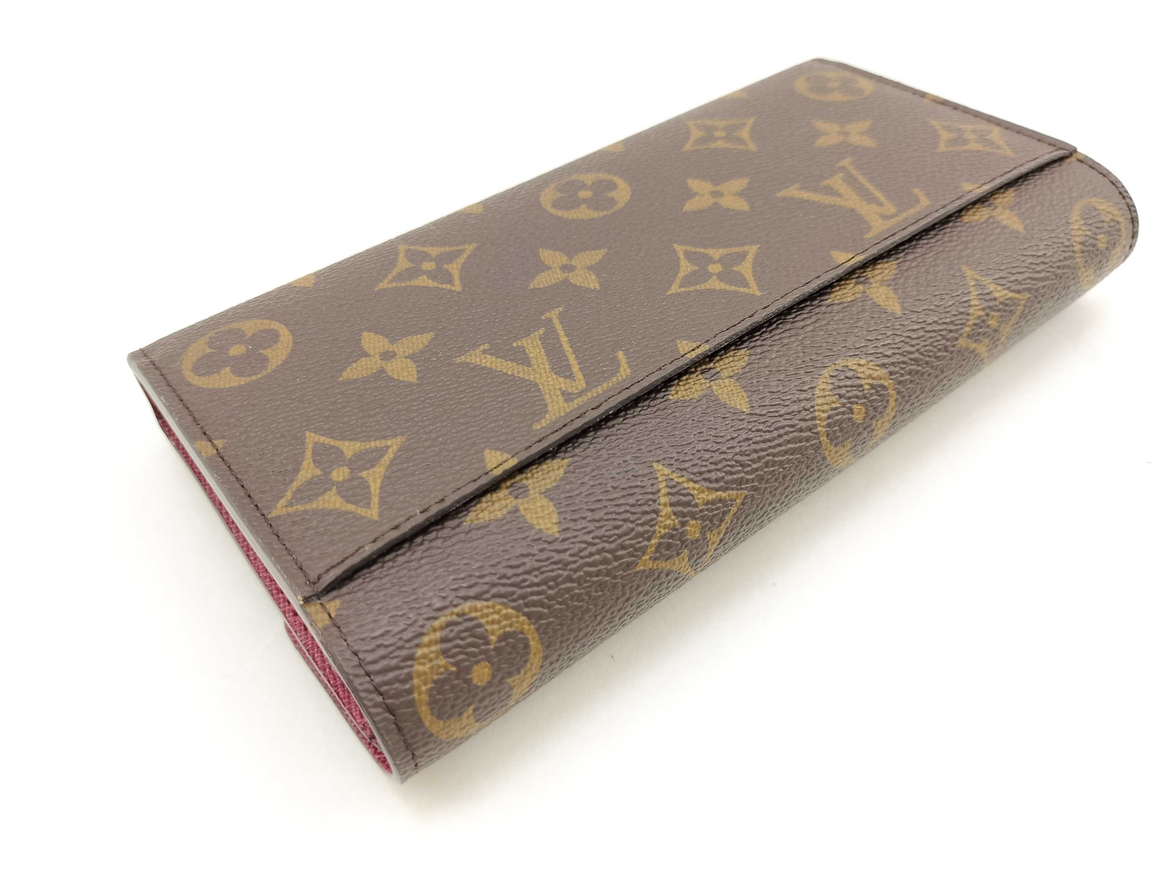 Monogram Louis Vuitton Portefeuille Sarah Fuchsia Monogram Wallet — view 7