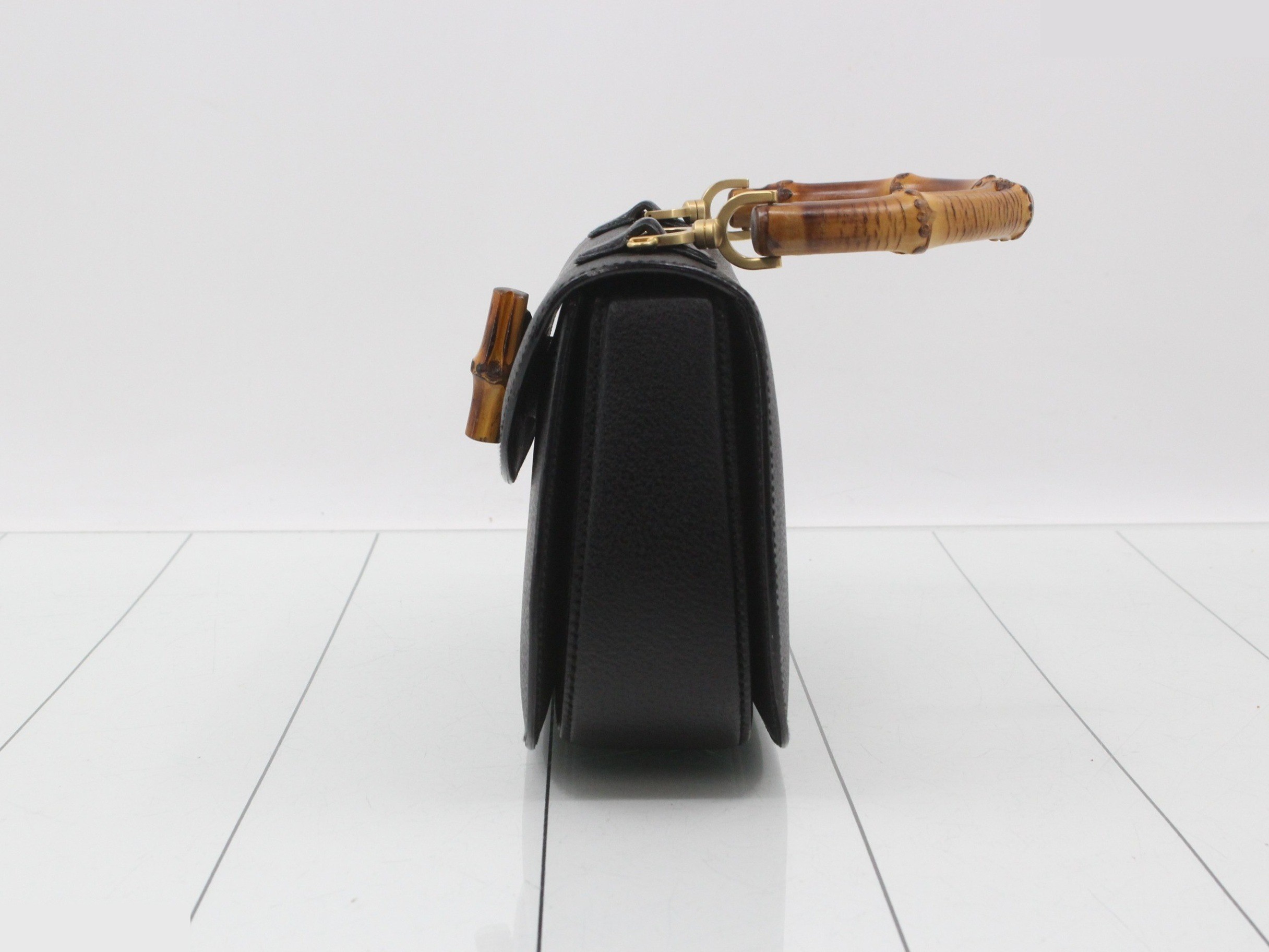 Bamboo Leather Top Handle Bag (2-way) — view 3