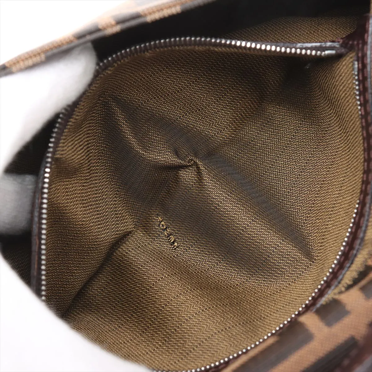 Zucca Mamma Bucket Canvas x Leather Shoulder Bag Brown — view 8
