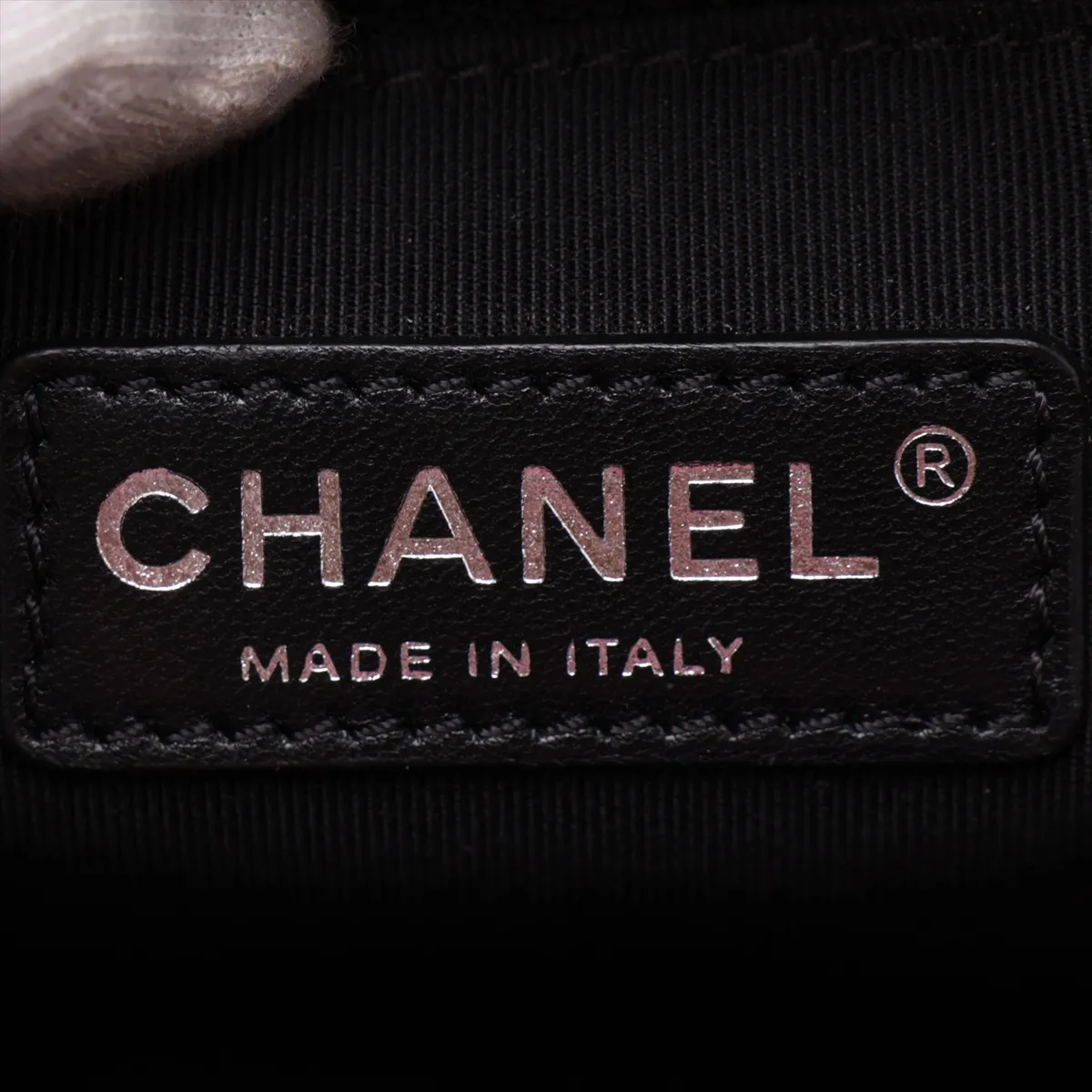 Boy Chanel 28 Large Patent Leather Chain Shoulder Bag, Red, Silver Hardware, 19613932, Serial Number 19-series, A92193 — view 9