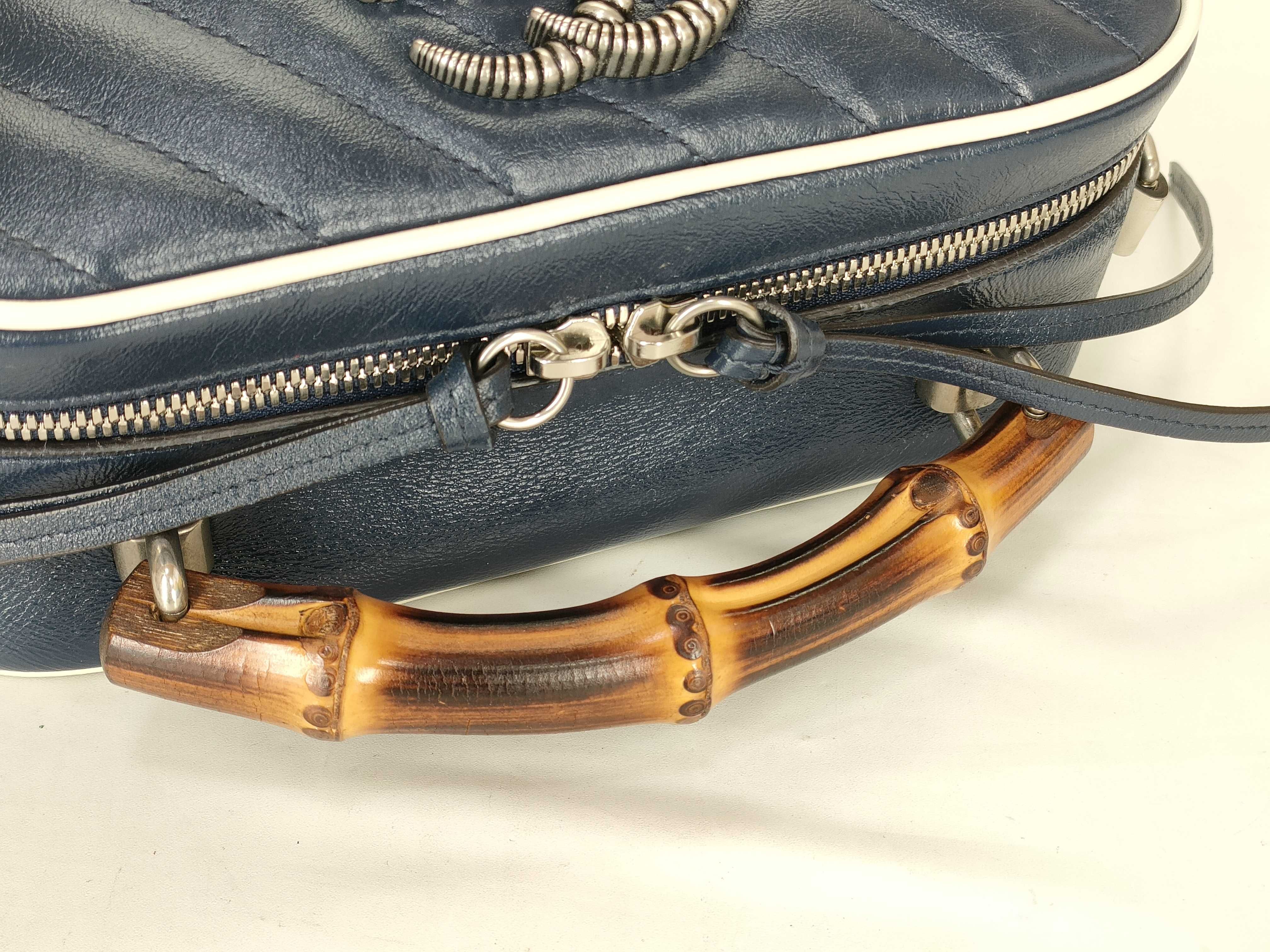 Bamboo ID-Cowskin Marmont Camera 22cm Shoulder Bag SHW Handbag — view 3