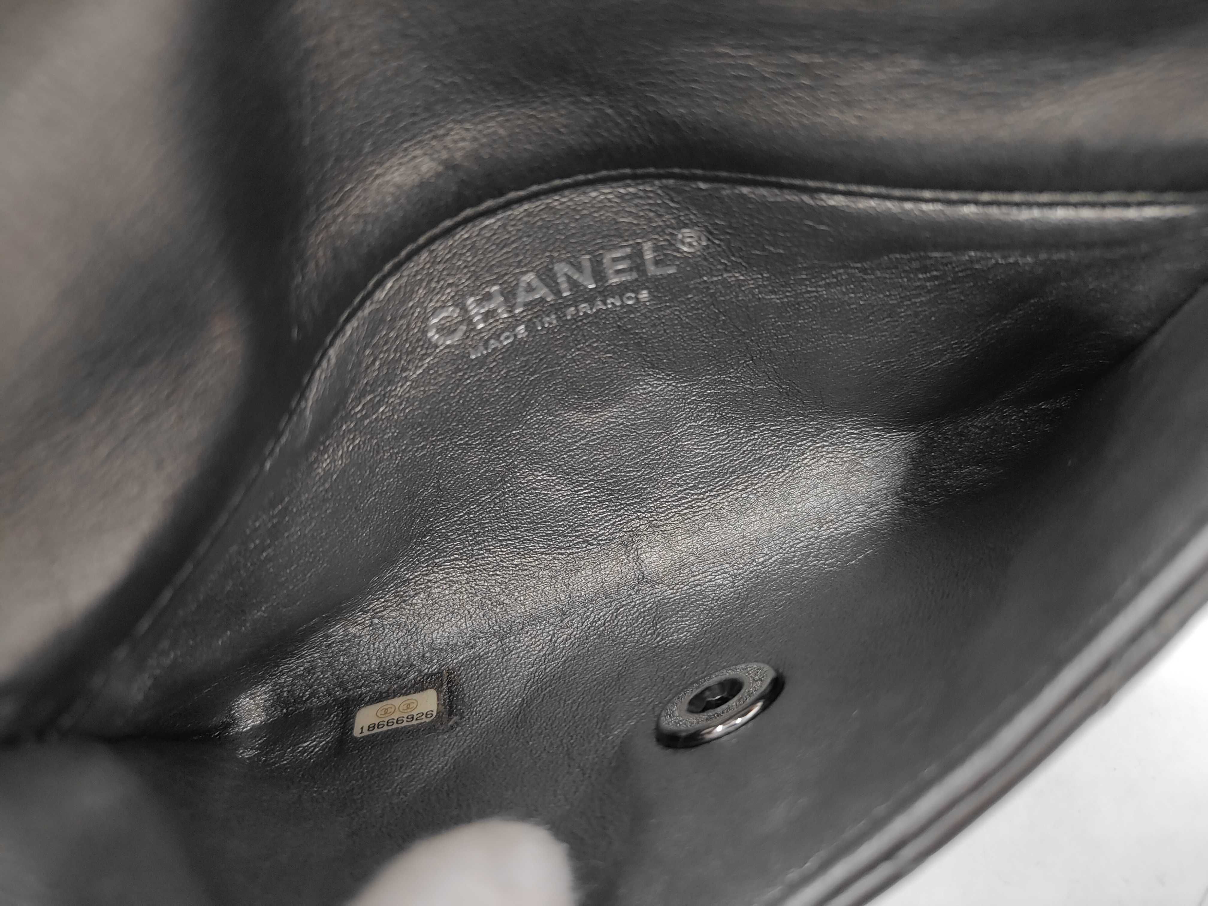 Lambskin Matelassé Grey Shoulder Bag — view 8