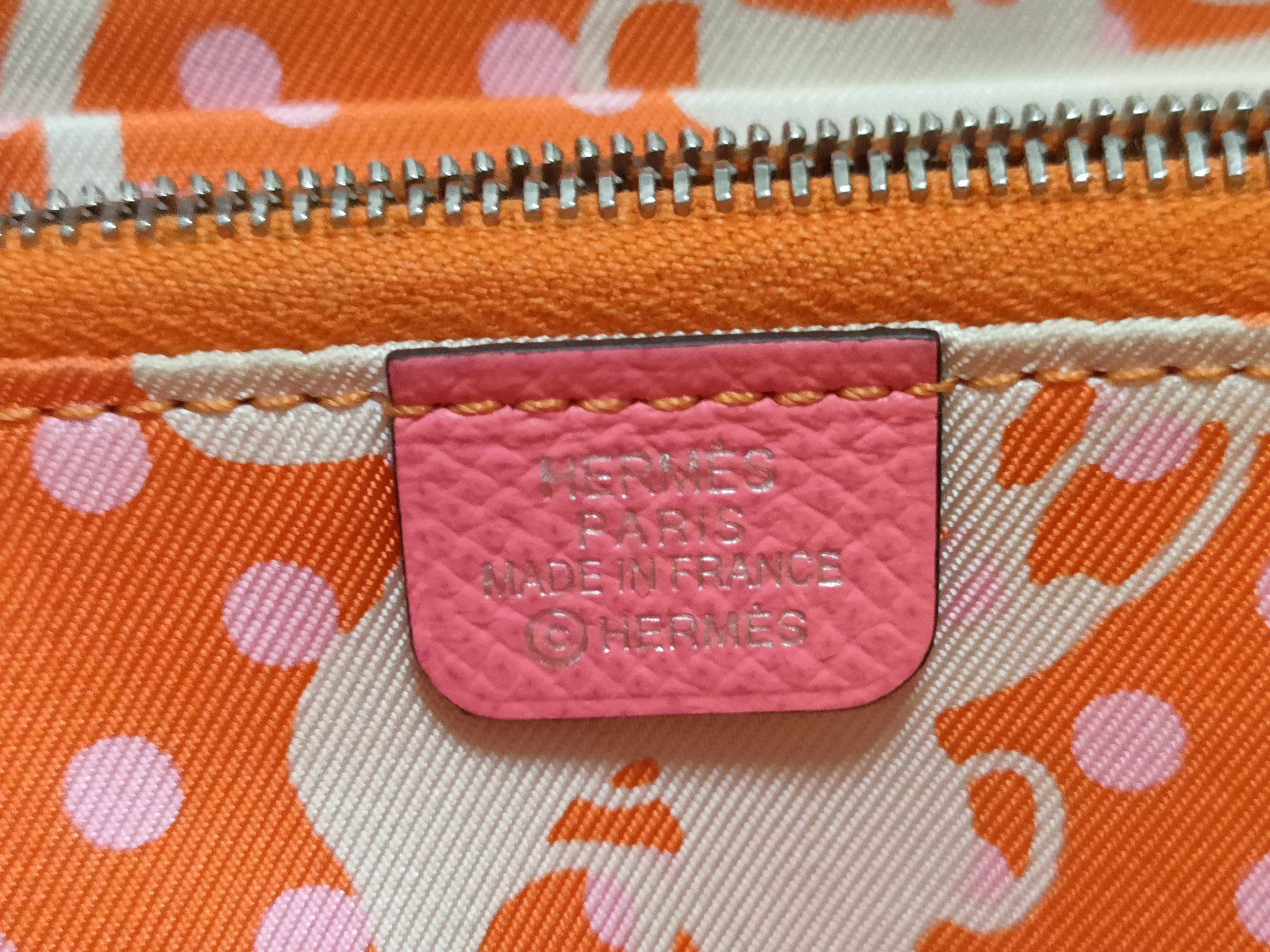 Azap Silk In Compact Wallet Pink C Stamp Coin Case — view 13