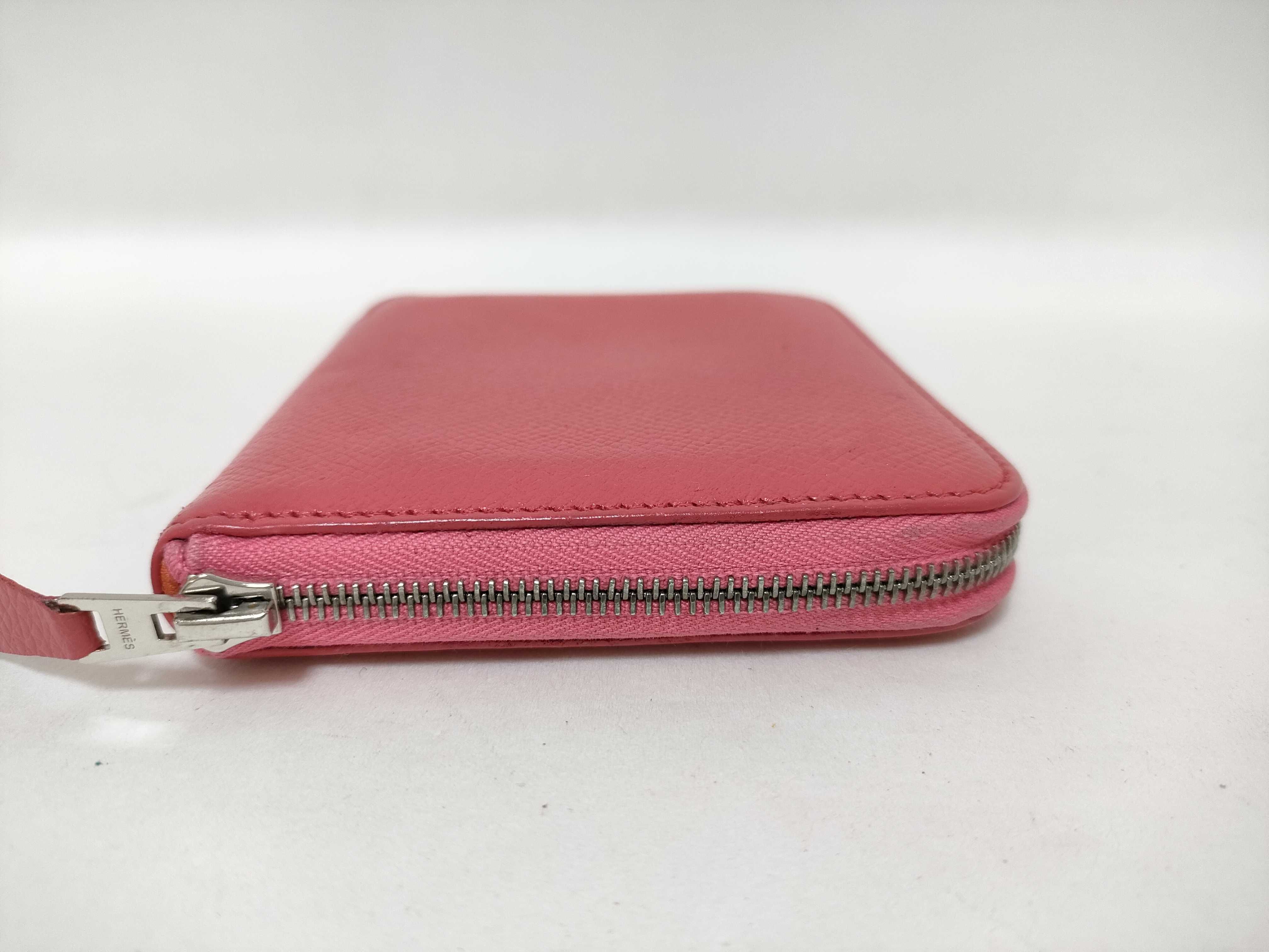 Azap Silk In Compact Wallet Pink C Stamp Coin Case — view 3
