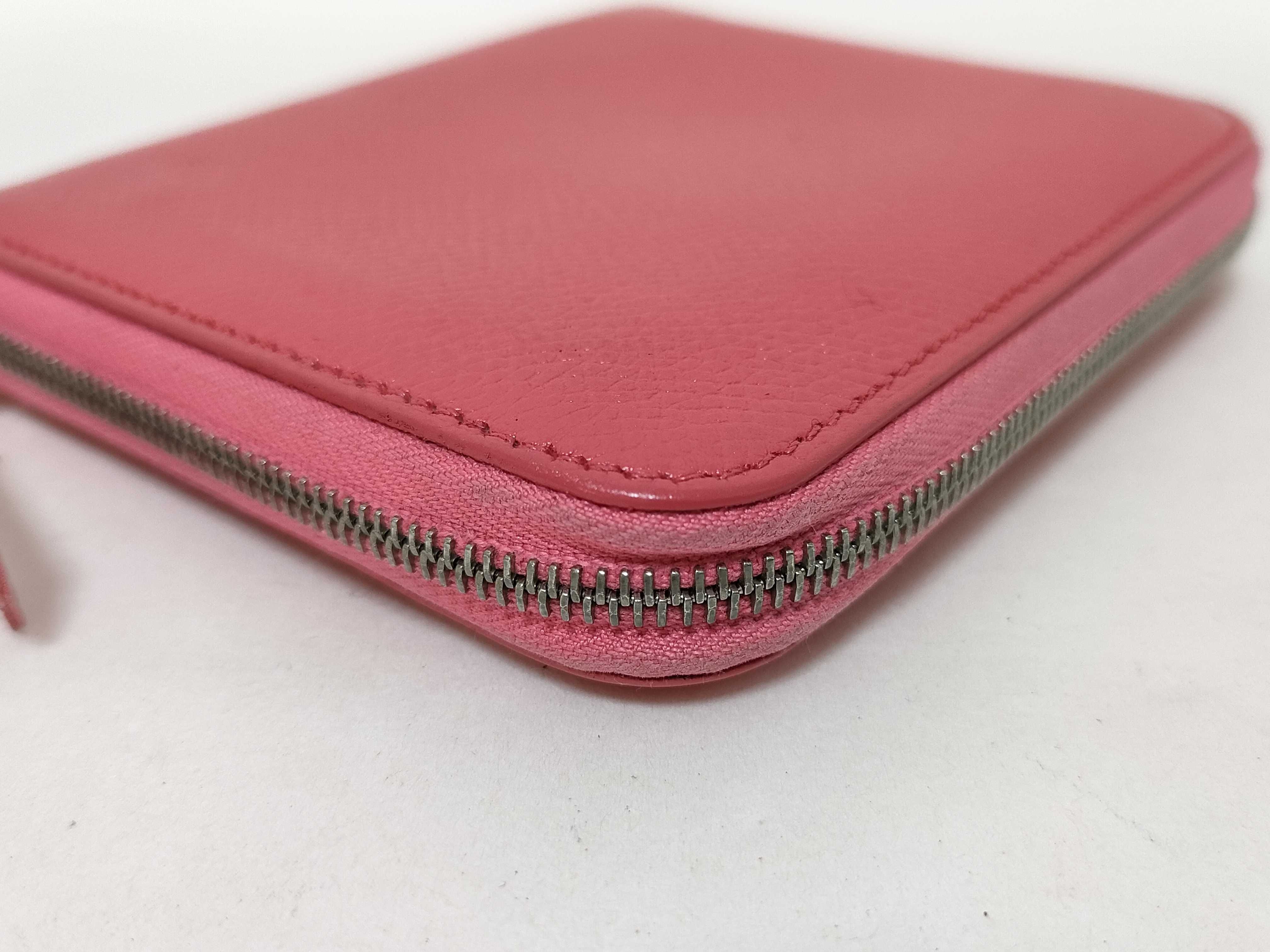 Azap Silk In Compact Wallet Pink C Stamp Coin Case — view 4