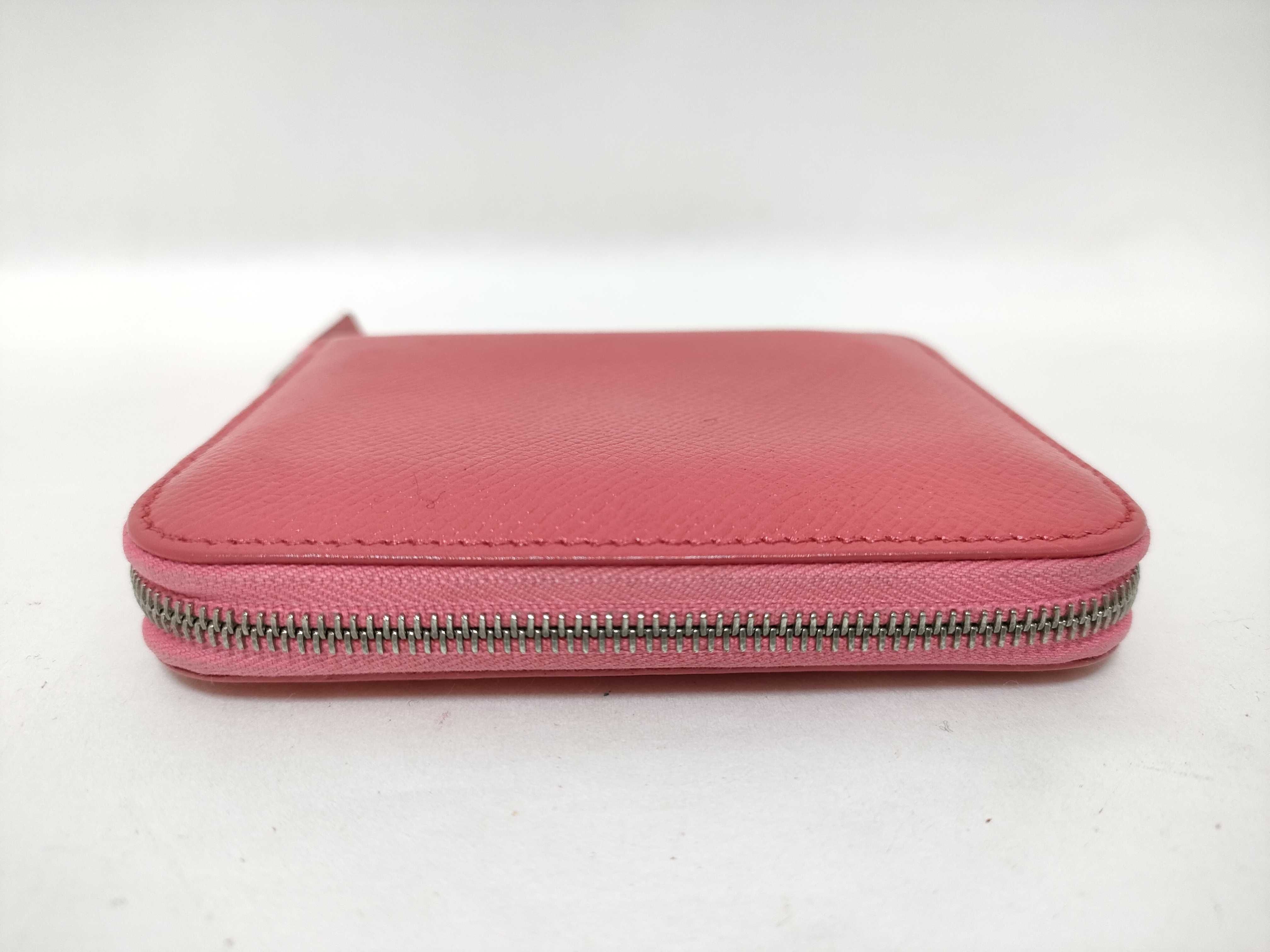 Azap Silk In Compact Wallet Pink C Stamp Coin Case — view 6