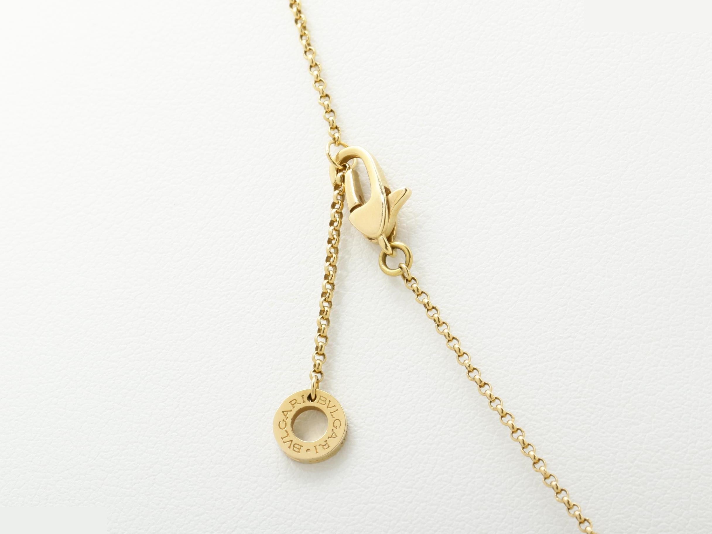 Necklace, 750PG (pink gold), agate, 7.0g, chain approximately 42cm. — view 5
