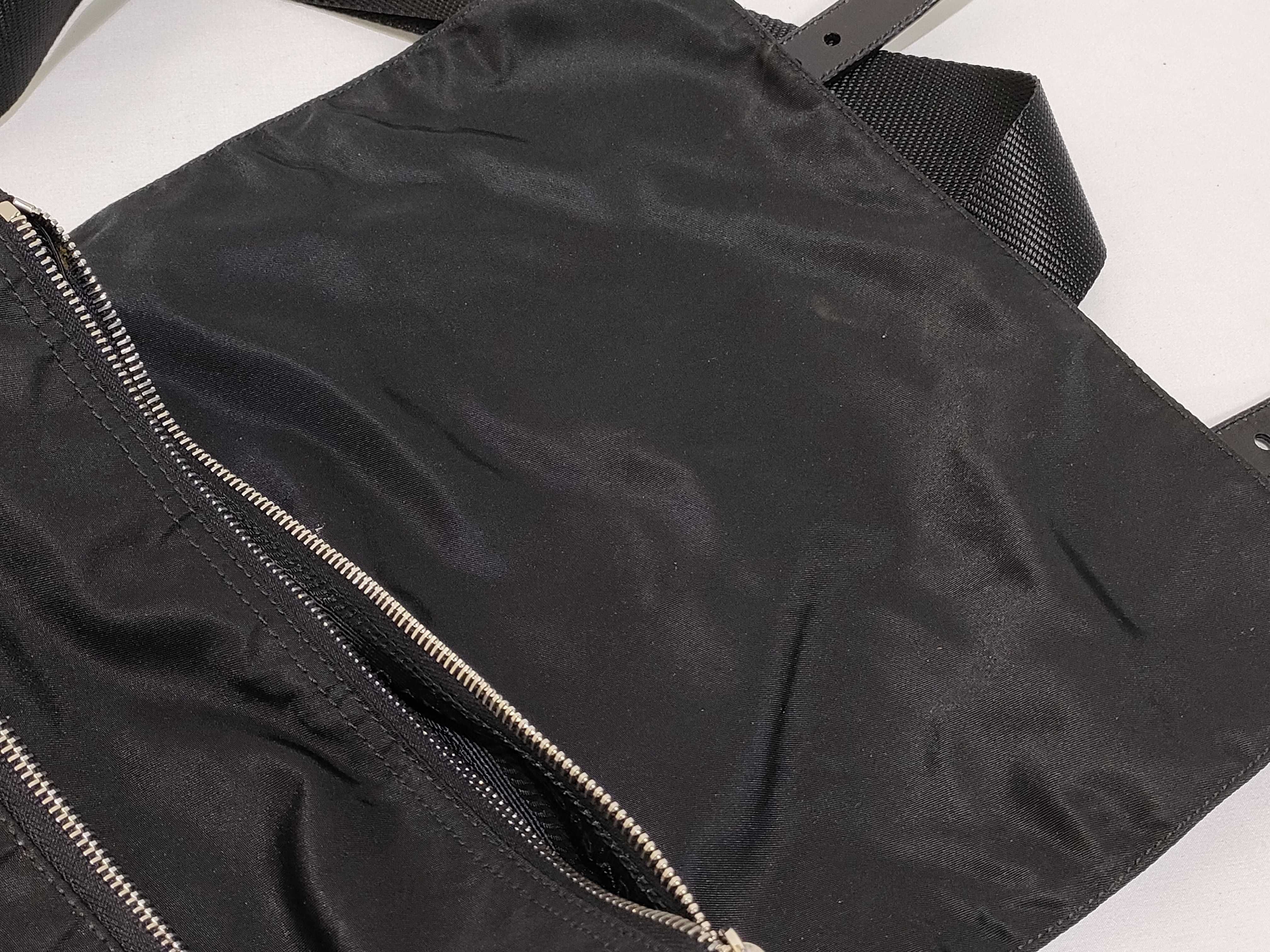 nylon shoulder bag, black. — view 14