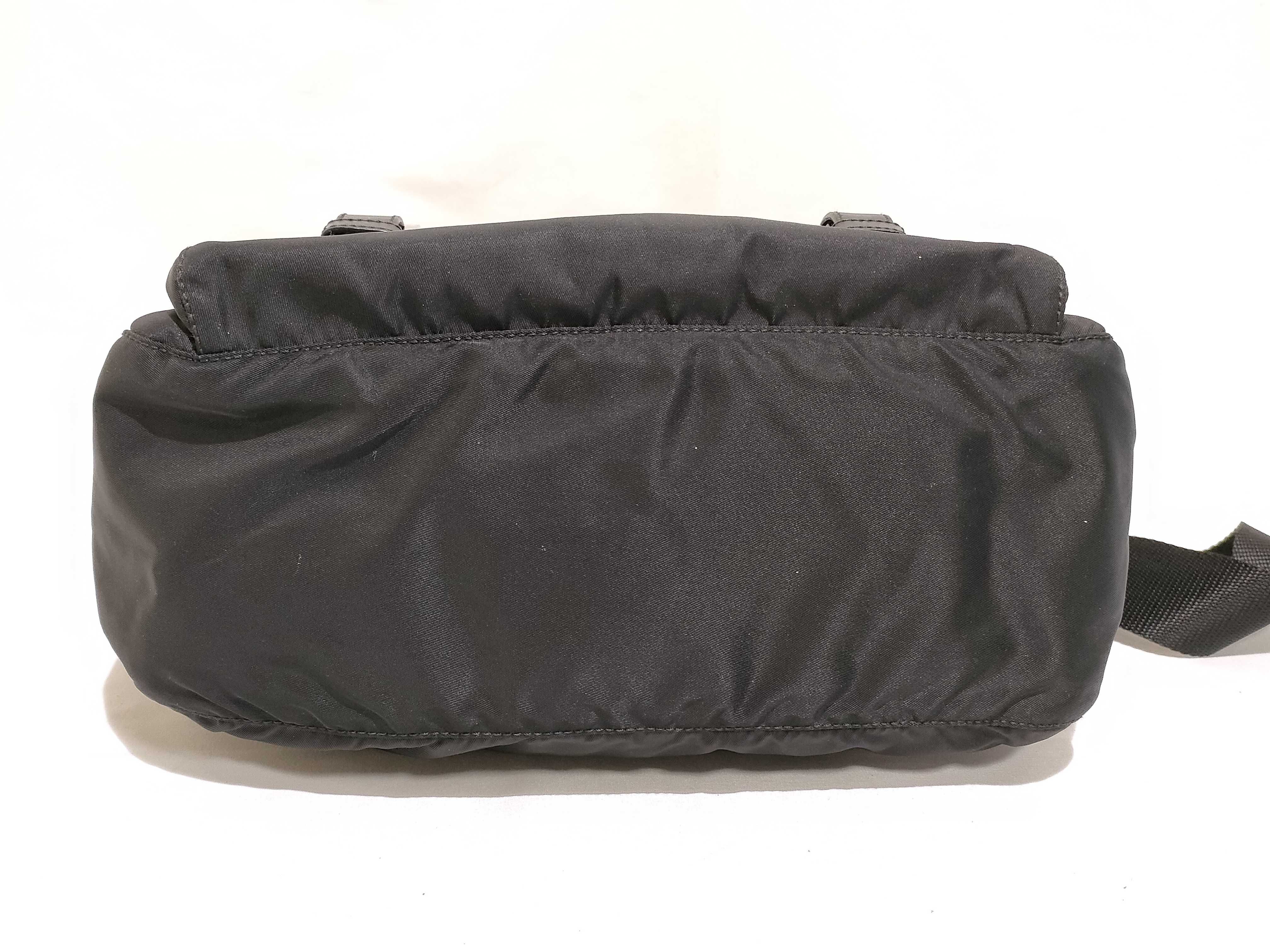 nylon shoulder bag, black. — view 7
