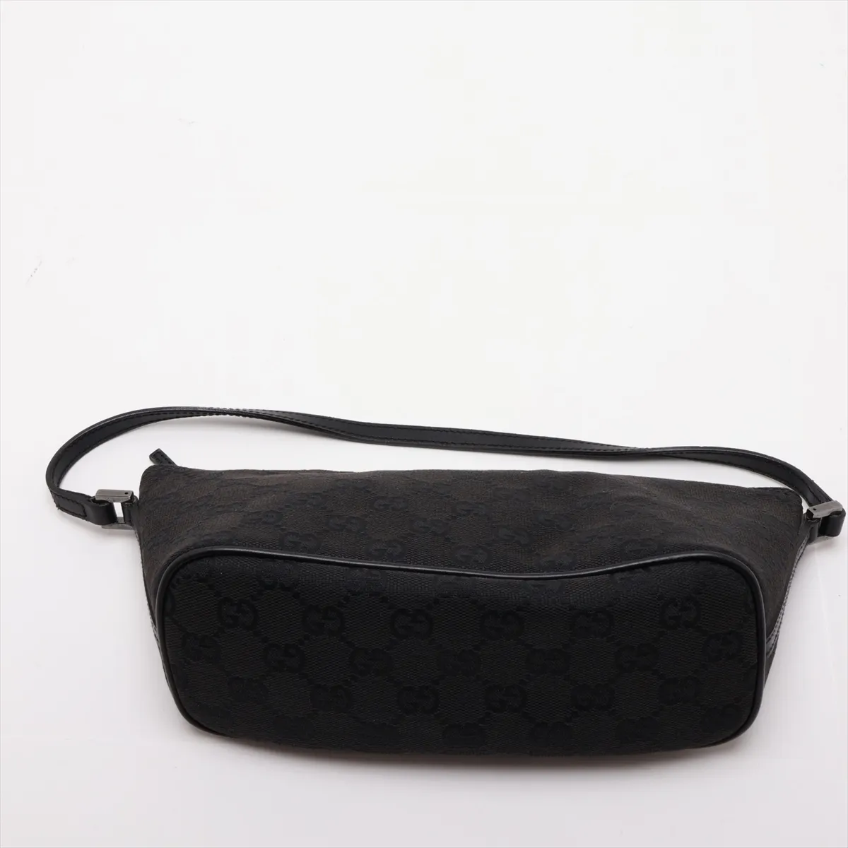 GG Canvas x Leather Handbag Black 07198 — view 6
