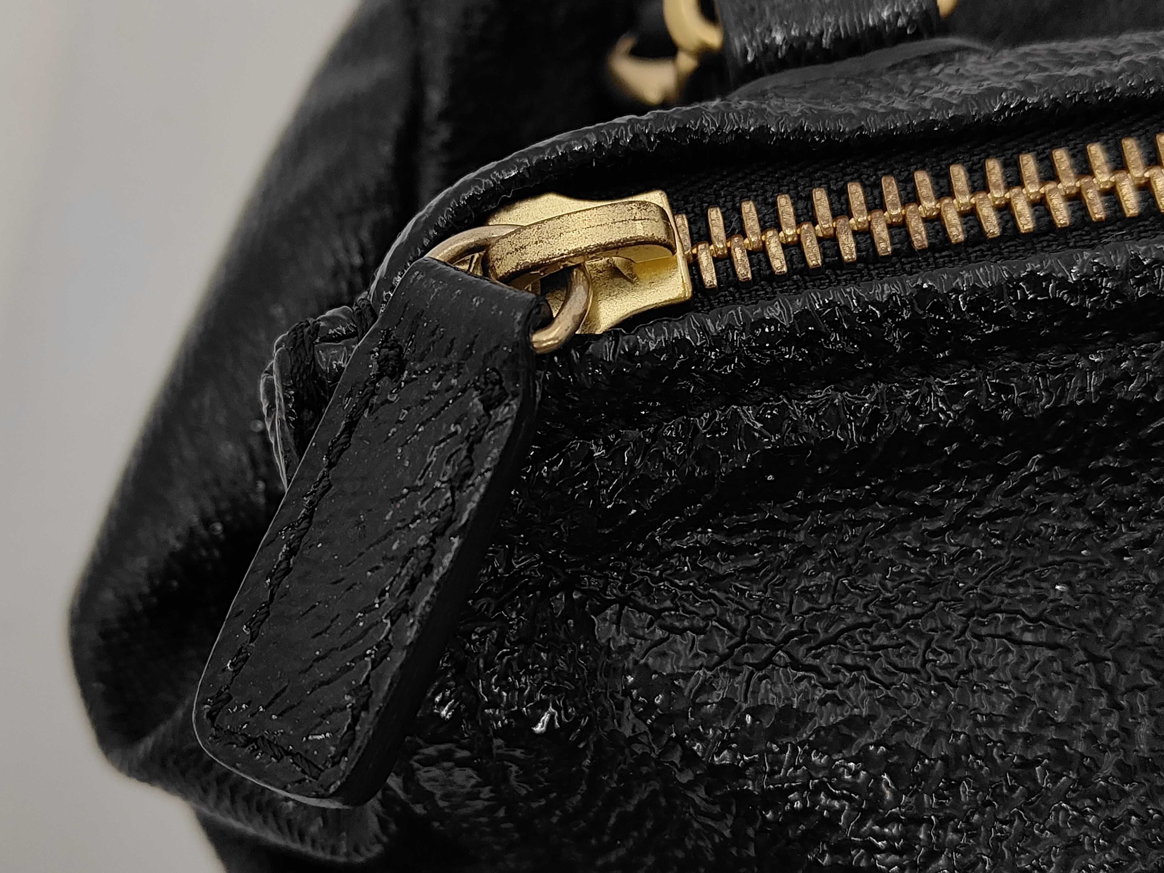 Pandora Leather 2-Way Shoulder Bag/Handbag, Black — view 11