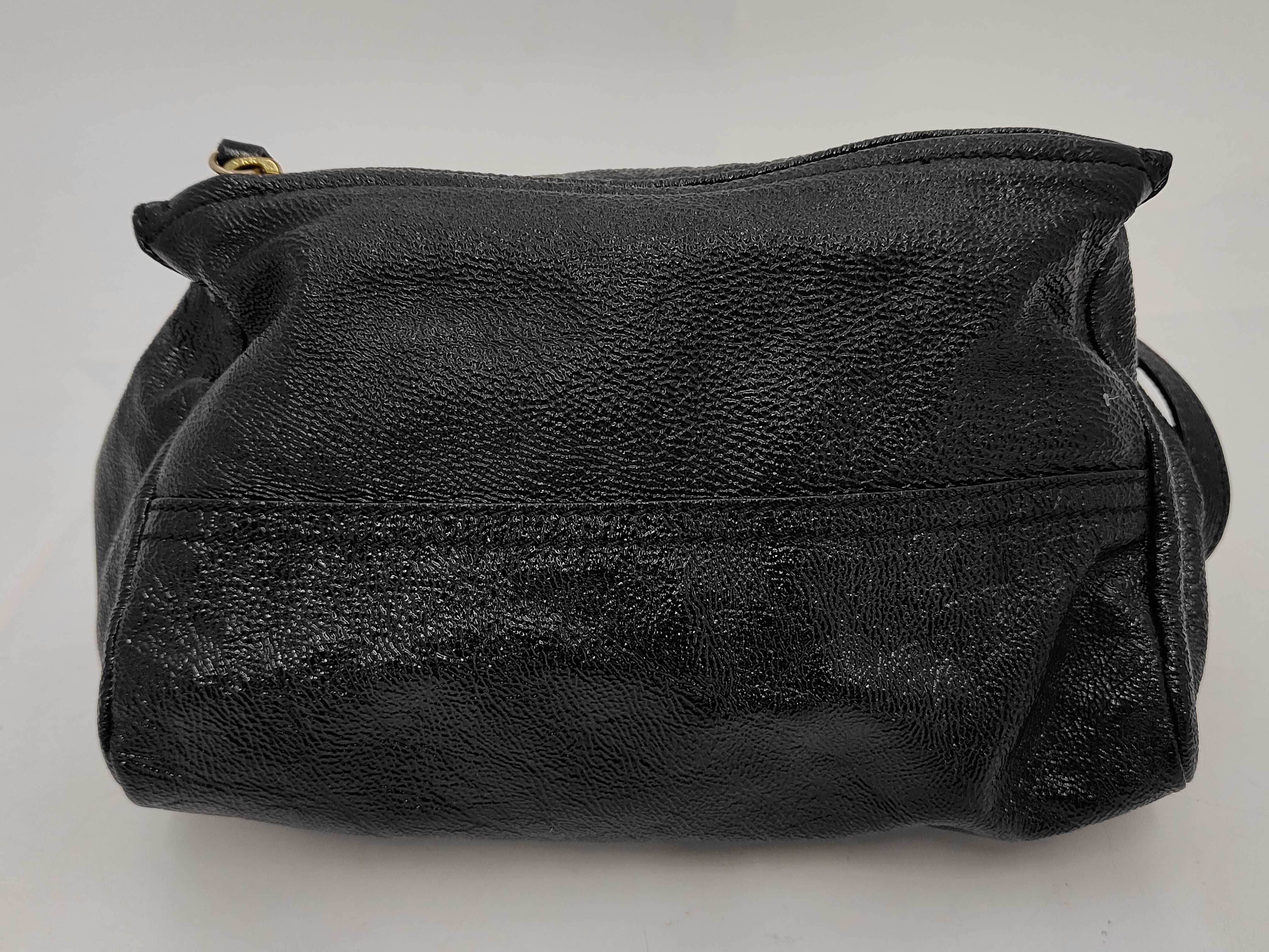 Pandora Leather 2-Way Shoulder Bag/Handbag, Black — view 7