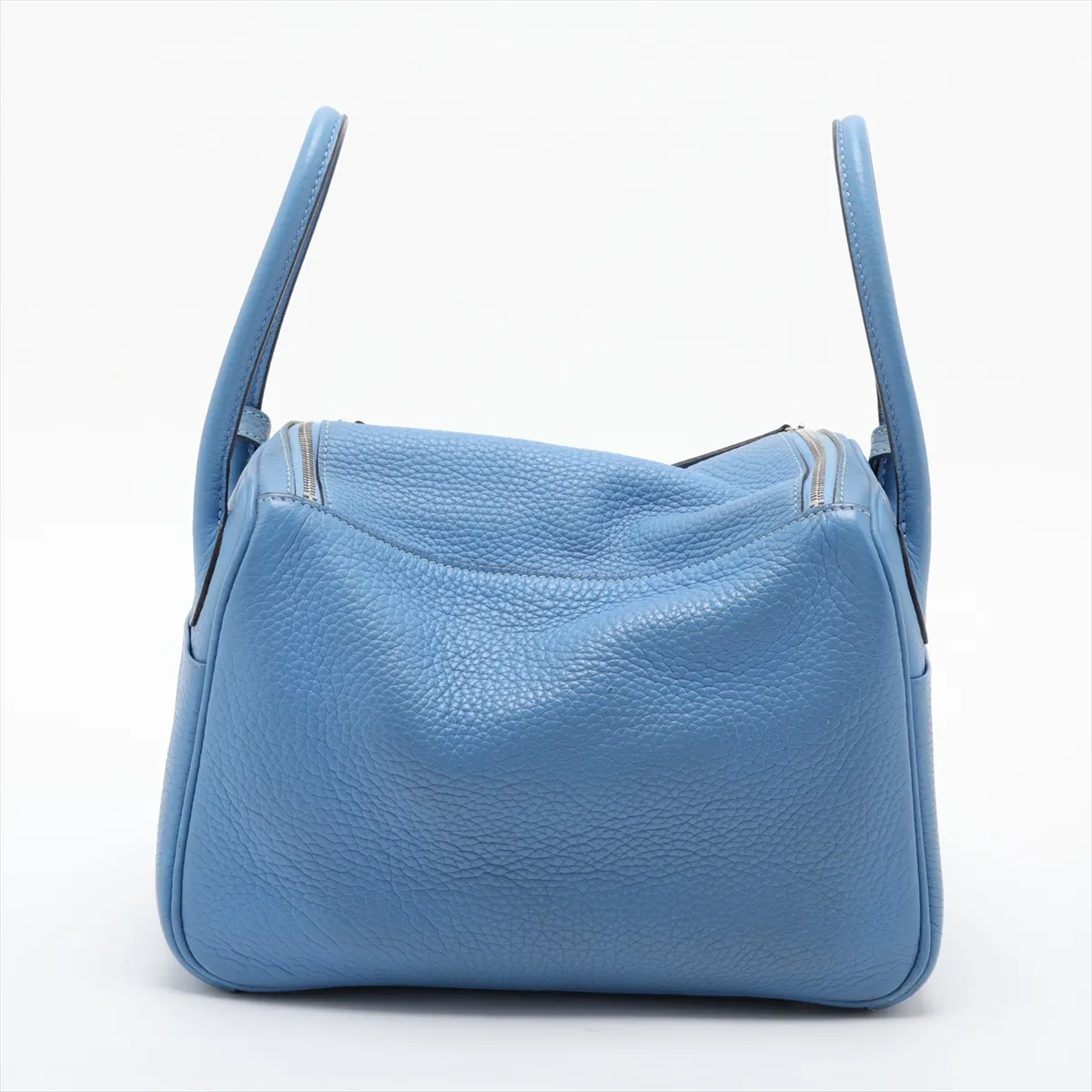 [Individually packaged] Hermes Lindy 26 Taurillon Clemence Blue Paradise Silver Hardware T: 2015 — view 2