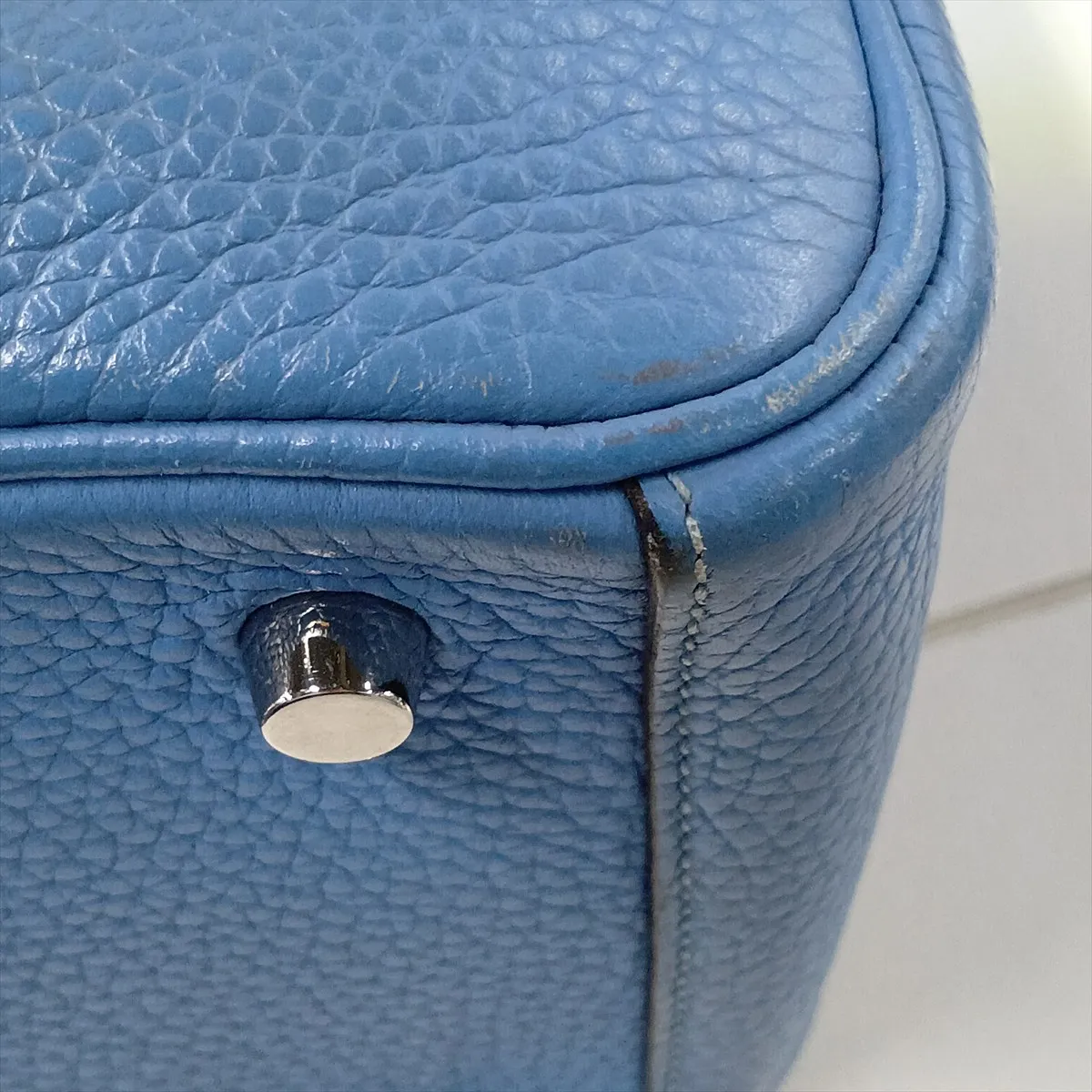 [Individually packaged] Hermes Lindy 26 Taurillon Clemence Blue Paradise Silver Hardware T: 2015 — view 14