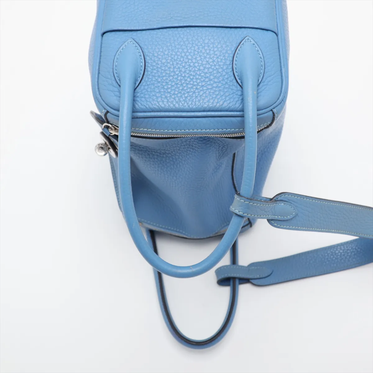 [Individually packaged] Hermes Lindy 26 Taurillon Clemence Blue Paradise Silver Hardware T: 2015 — view 5