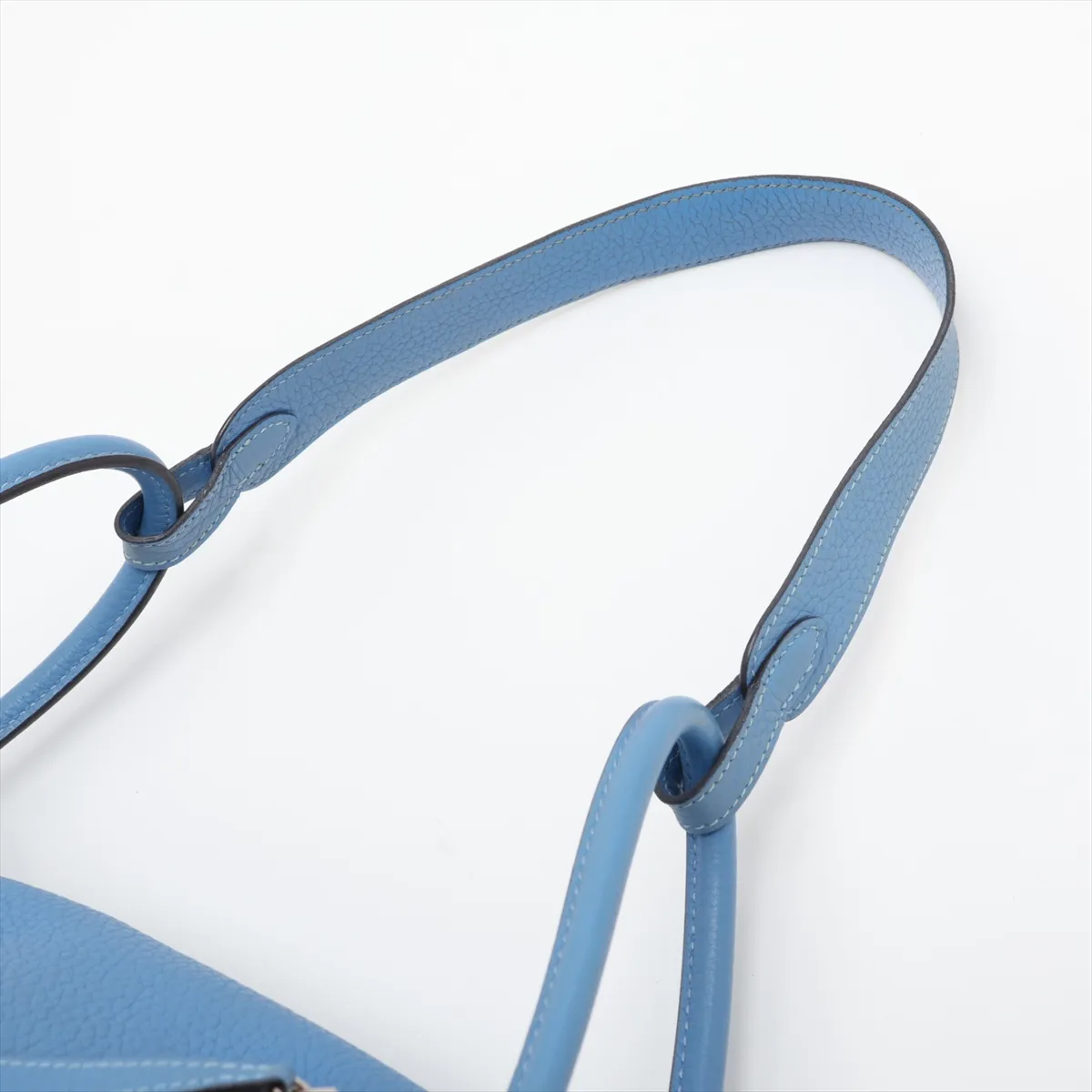 [Individually packaged] Hermes Lindy 26 Taurillon Clemence Blue Paradise Silver Hardware T: 2015 — view 7